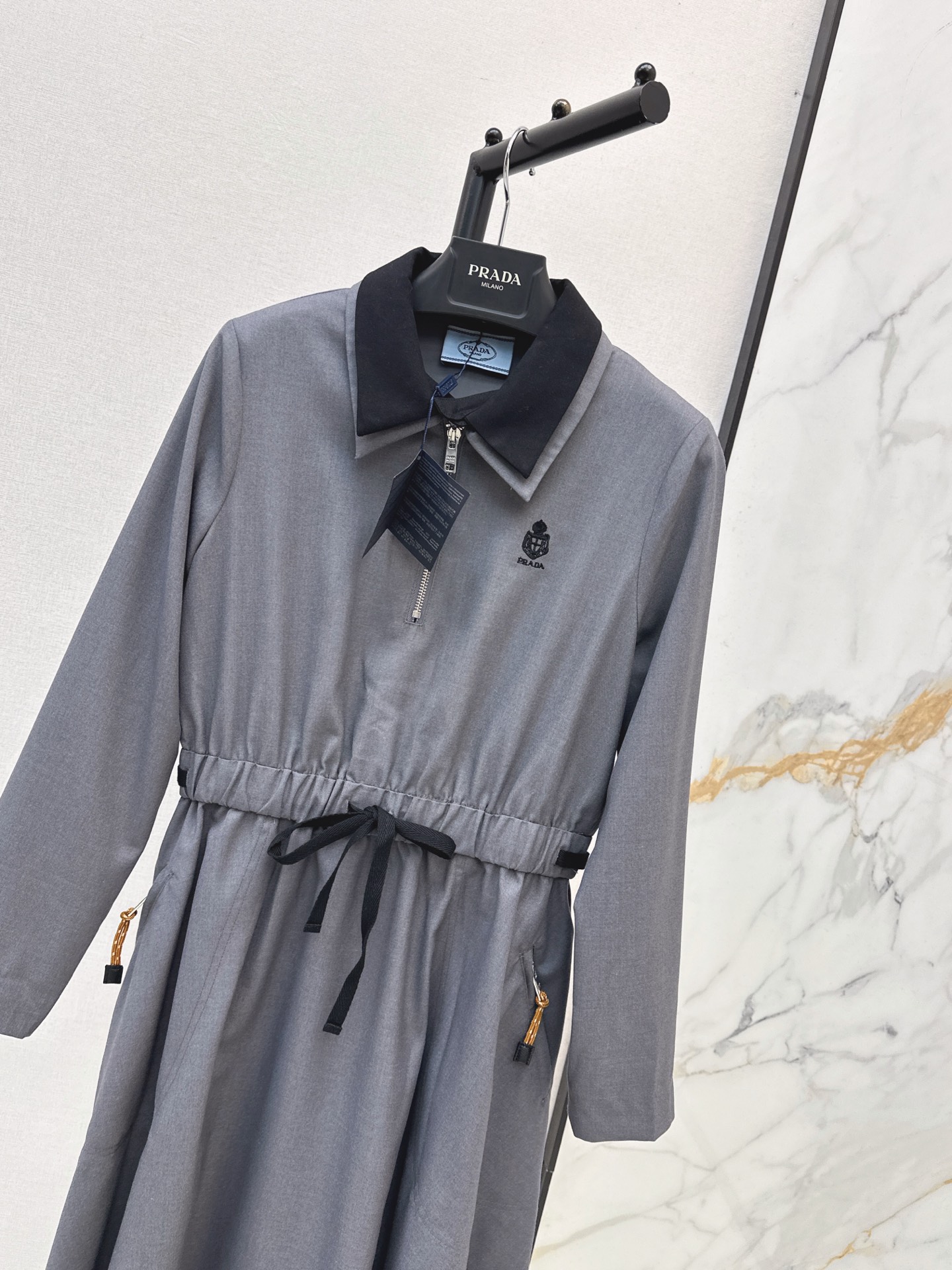 Pra 26fw drawstring dress
