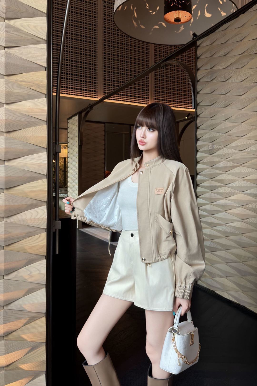 Loui 26fw stand collar jacket