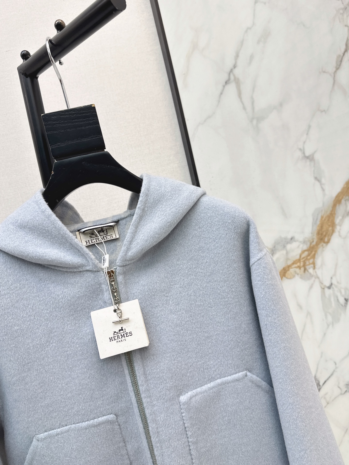 Her 26fw cashmere hooded jacket