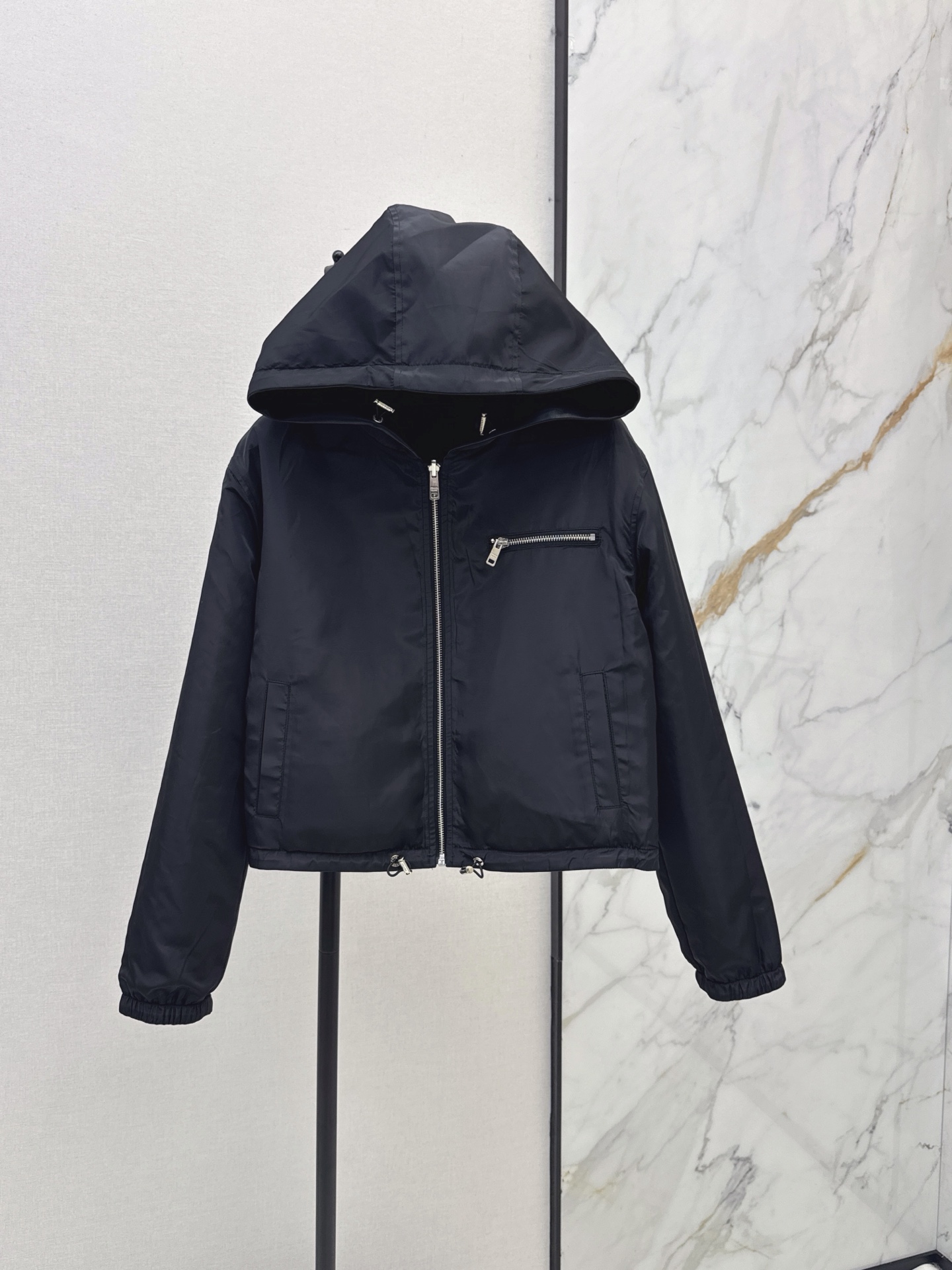 Pra 26fw reversible hooded jacket