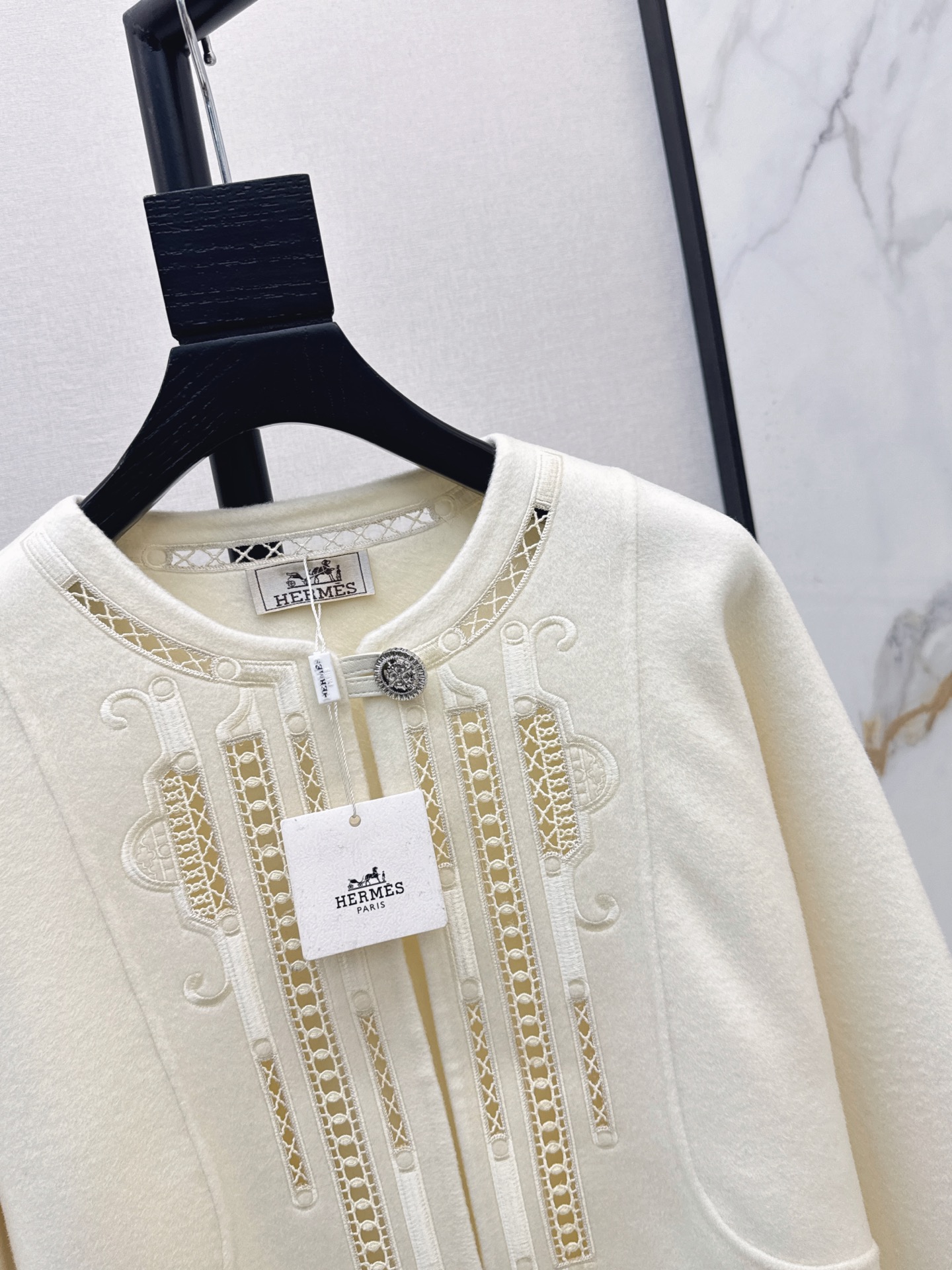 Her 26fw embroidery woolen jacket