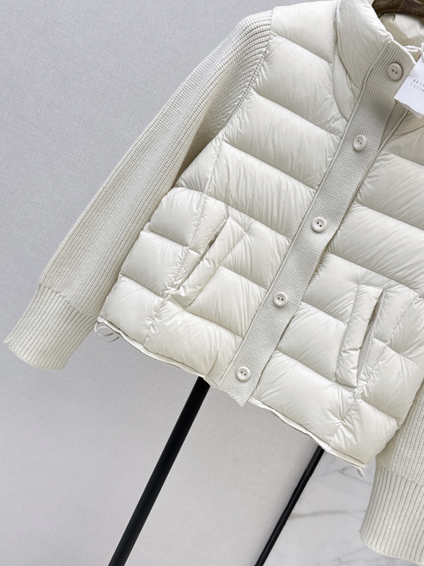 Brun 26fw wool contract down jacket