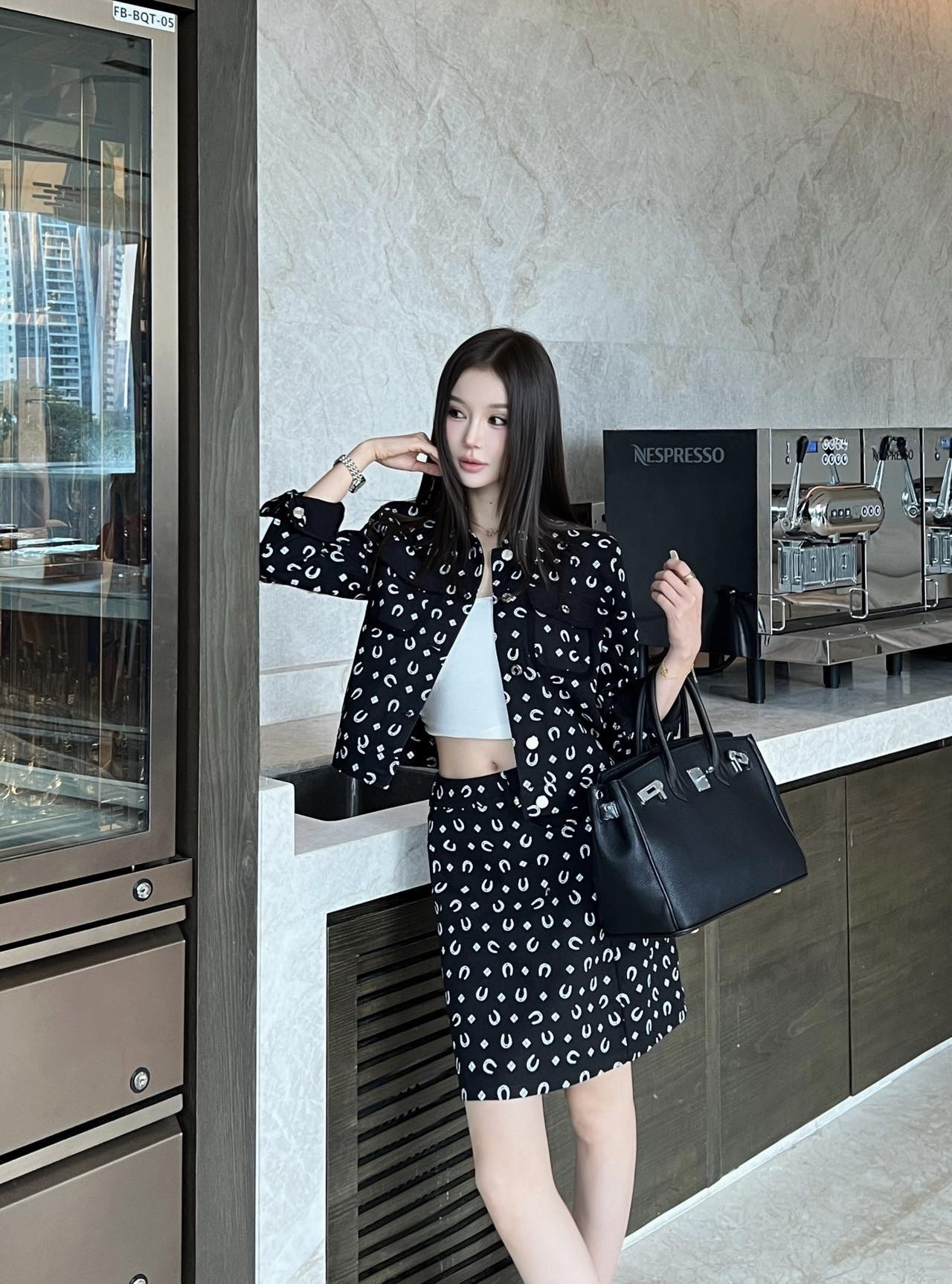 Herm 26fw print skirt