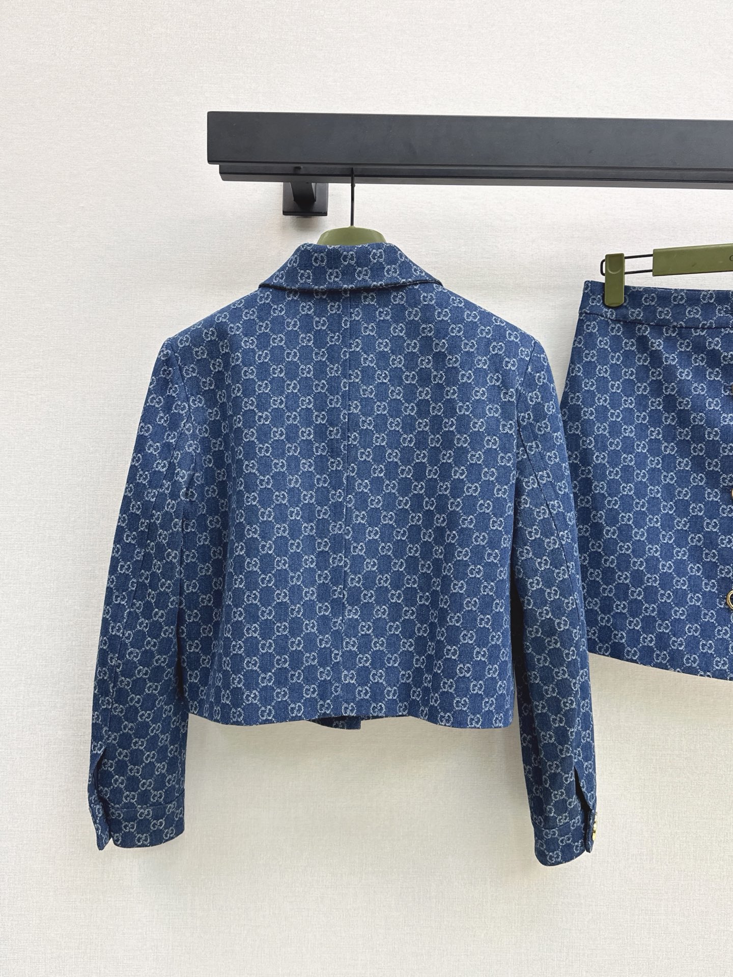 Guc 26fw jacquard jacket A-line skirt sets