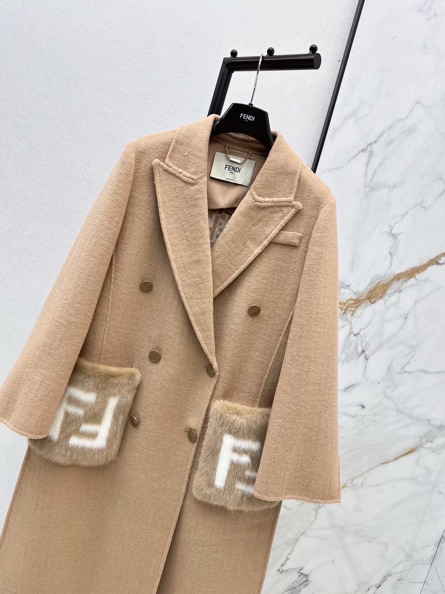 Fen 26fw cashmere overcoats