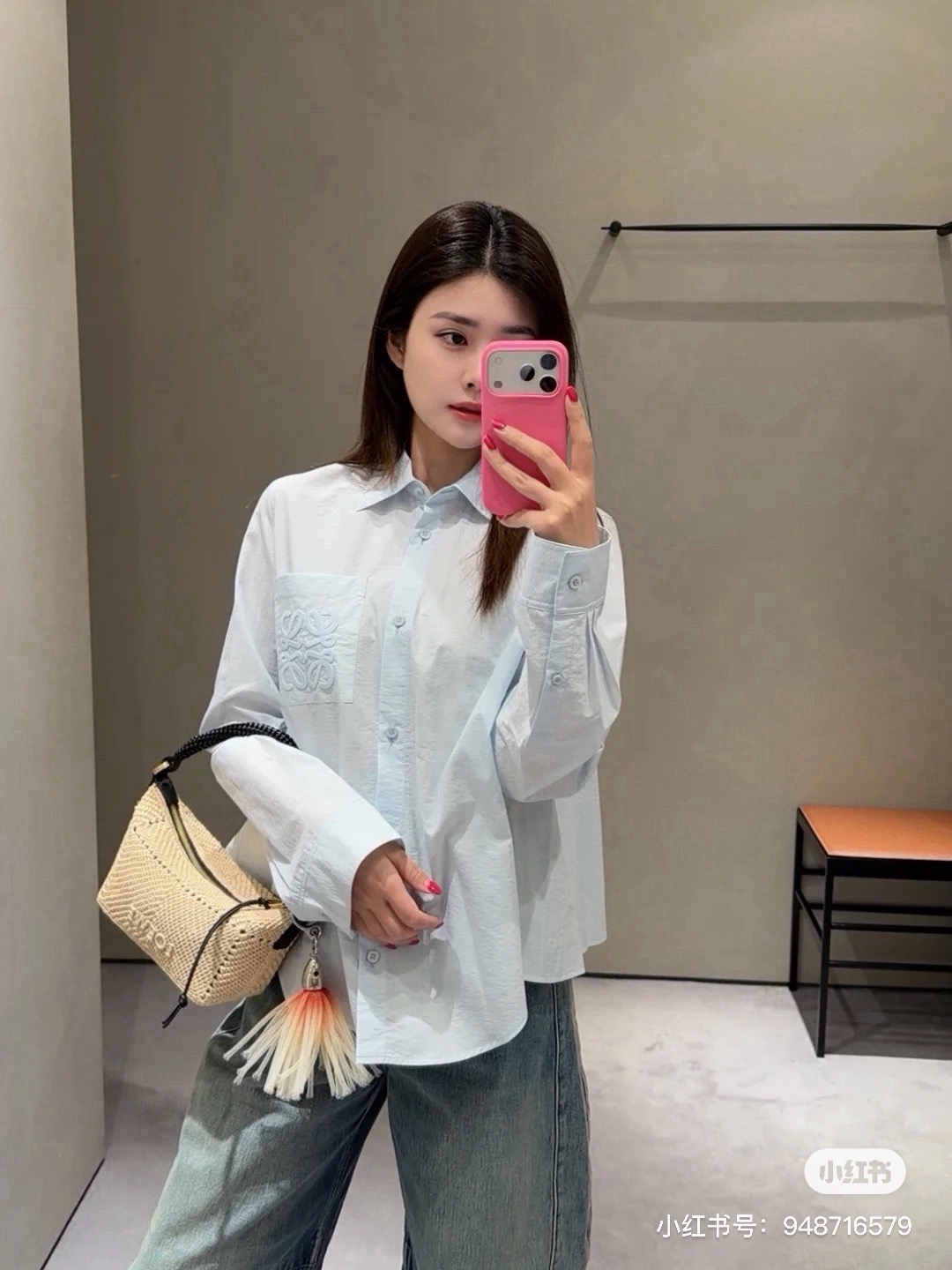 Loe 26ss embroidery shirt