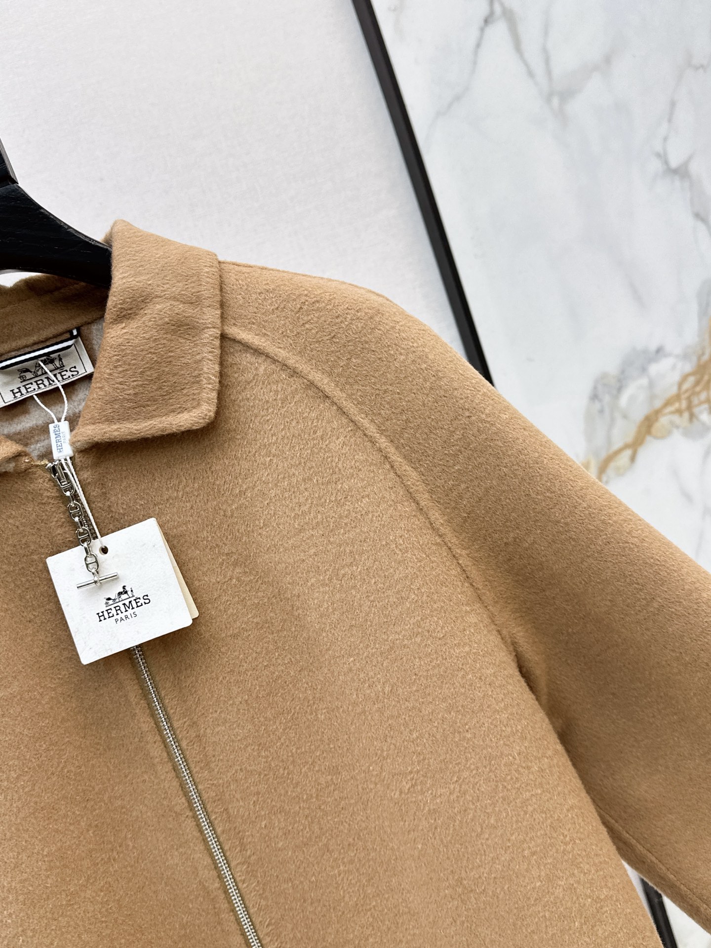 Her 26fw cashmere zip-up overcoats