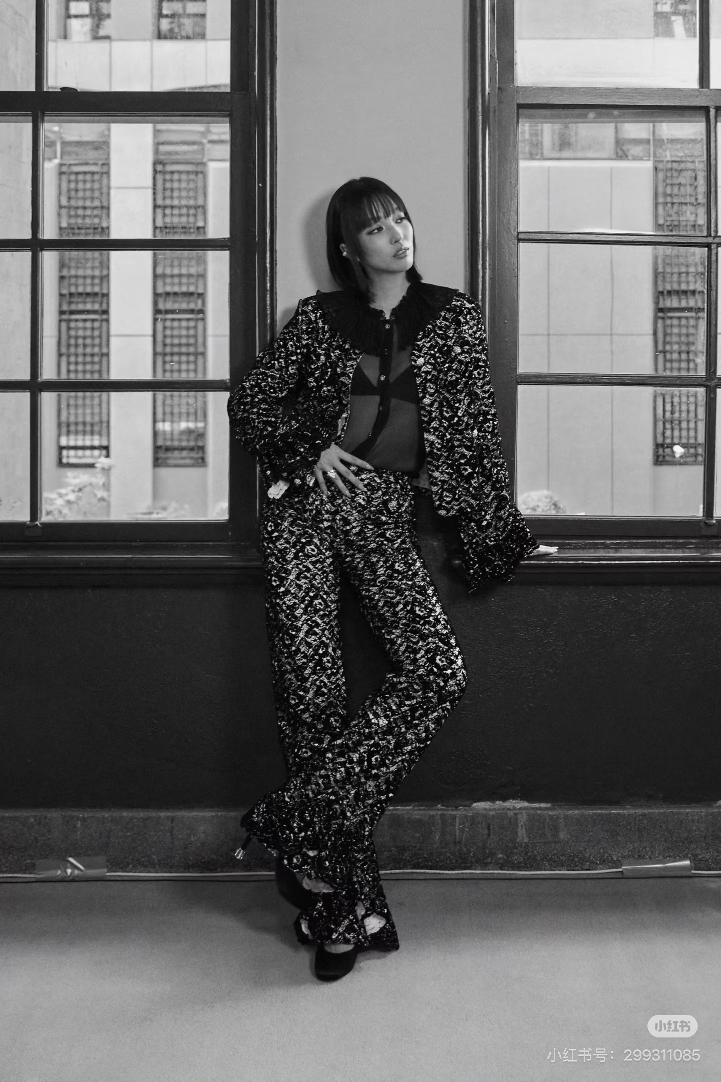 Chan 26fw flarel pants