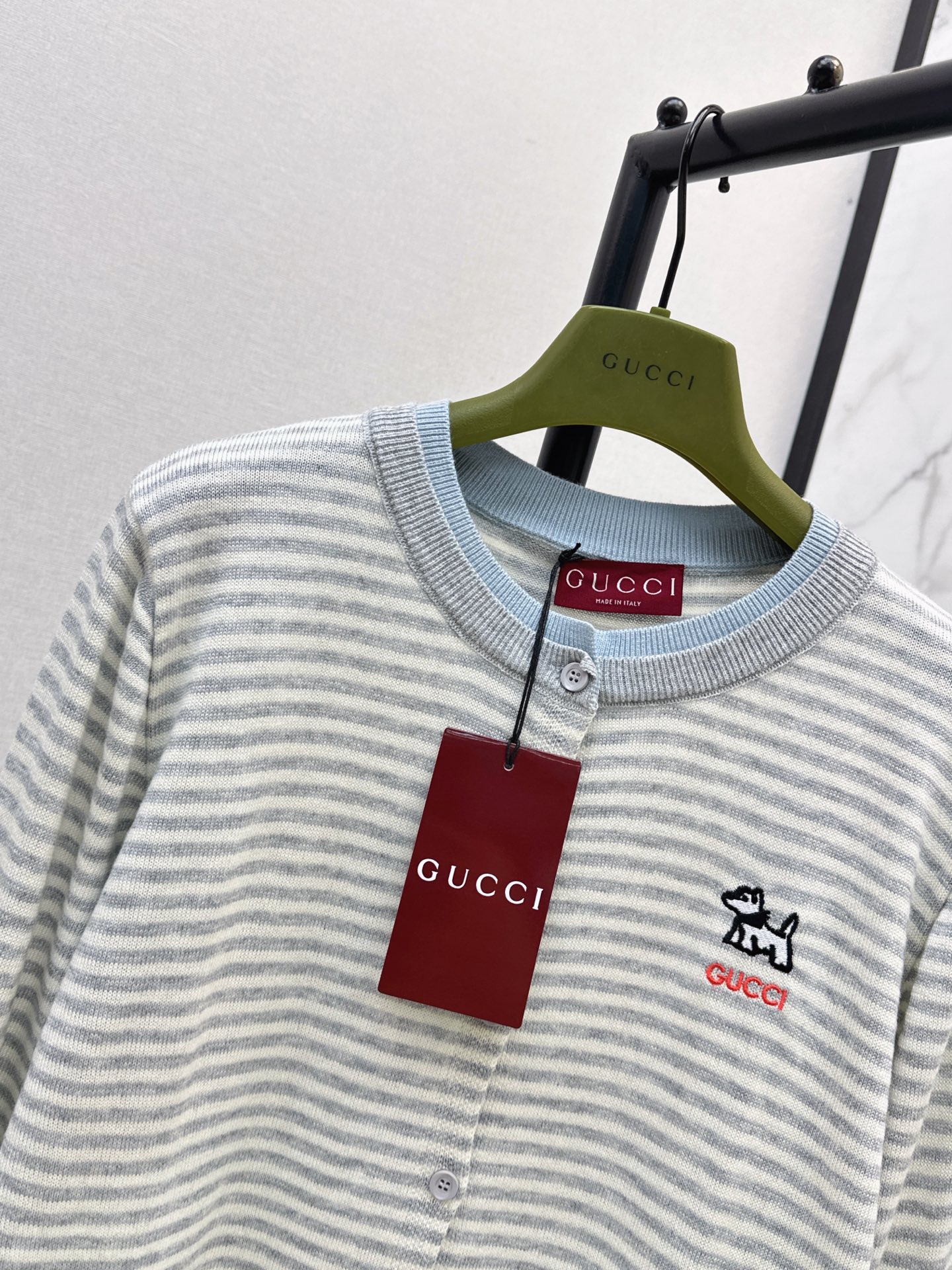 Guc 26fw stripe cardigan