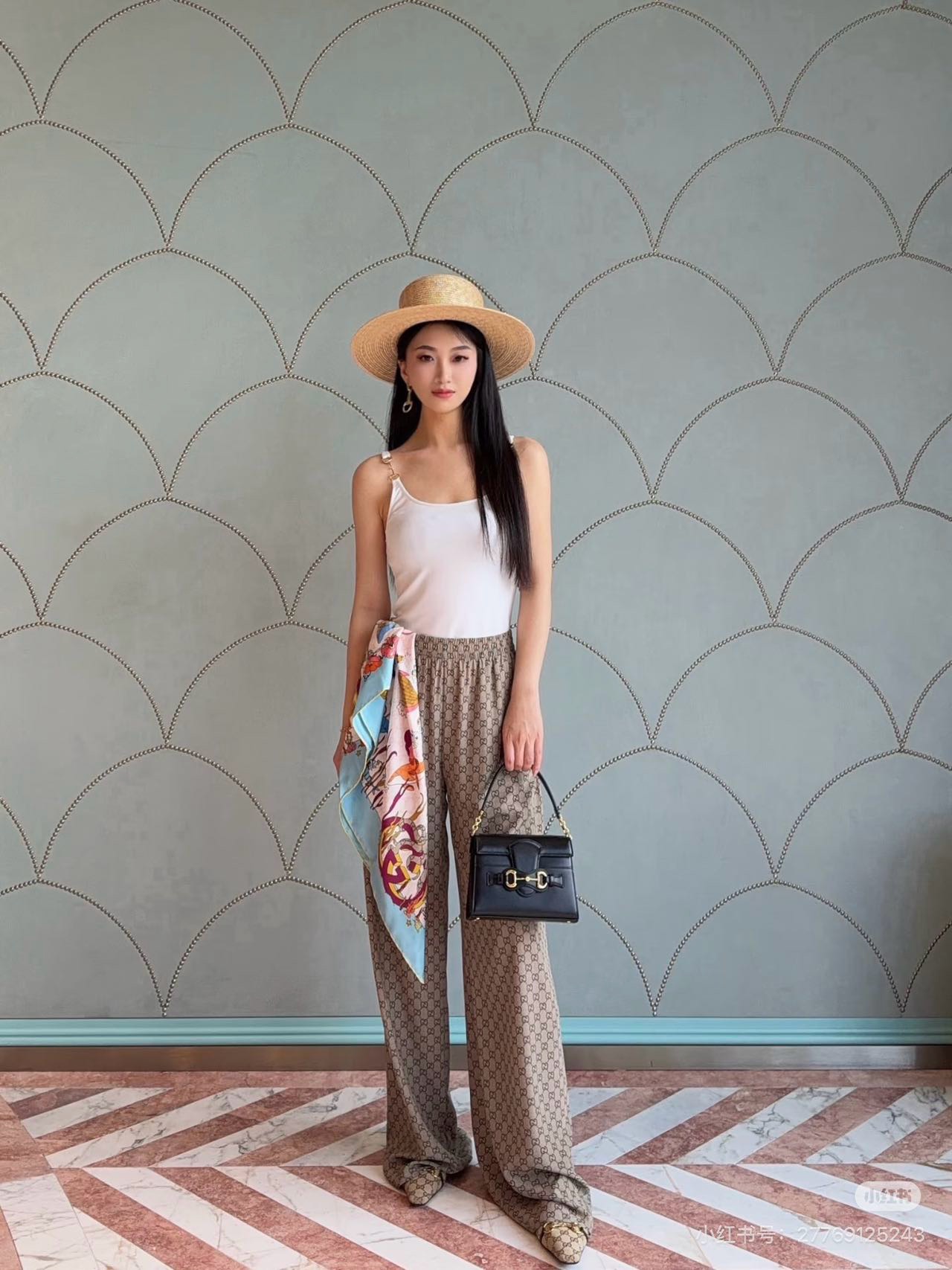 Guc 26fw print pants