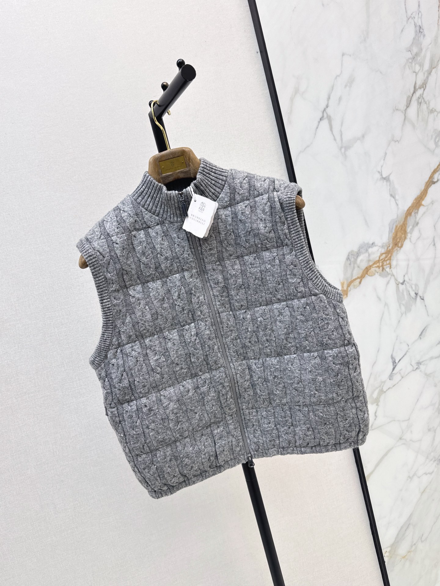 Brun 26fw knit down vest
