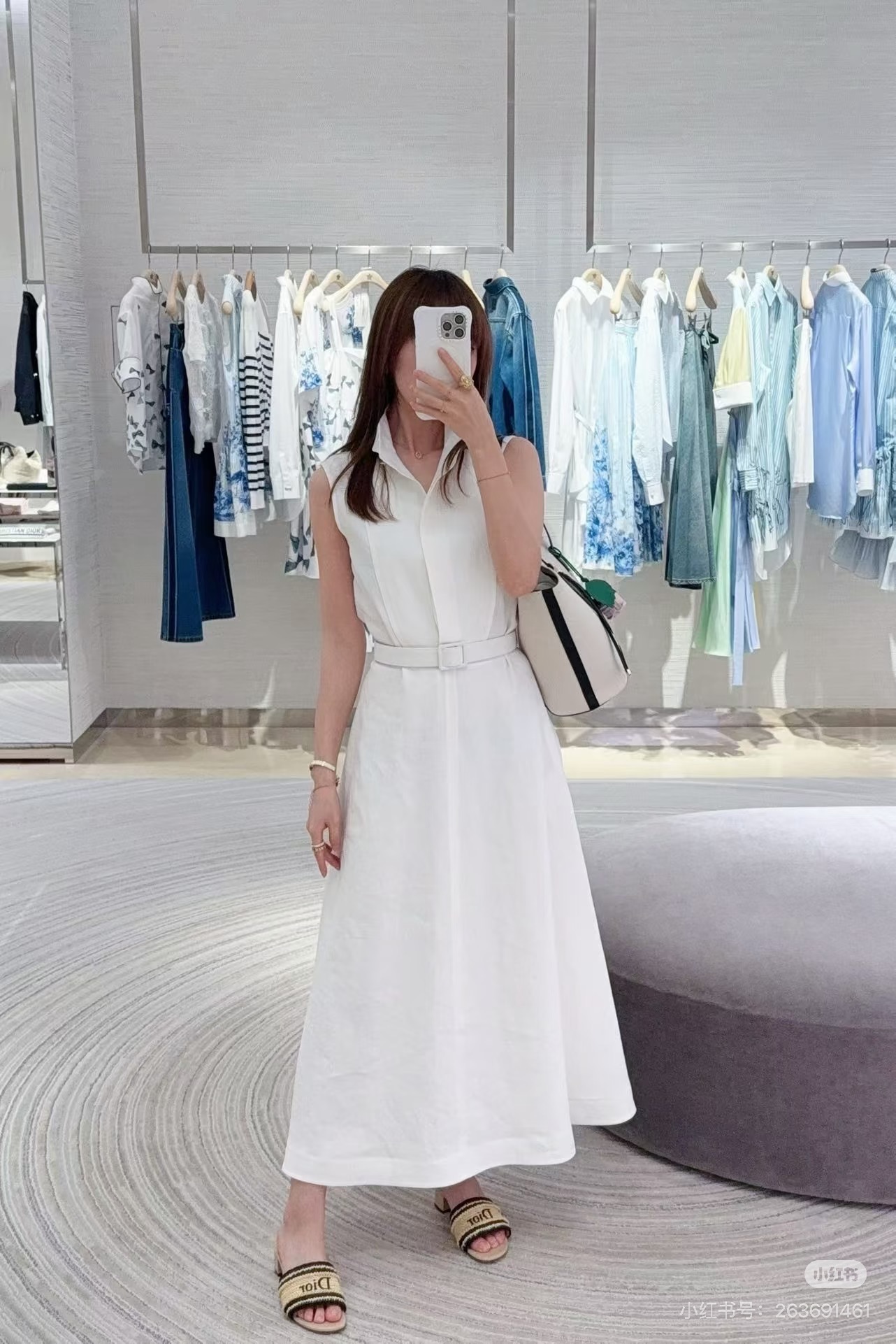 CD 26fw sleeveless shirt dress