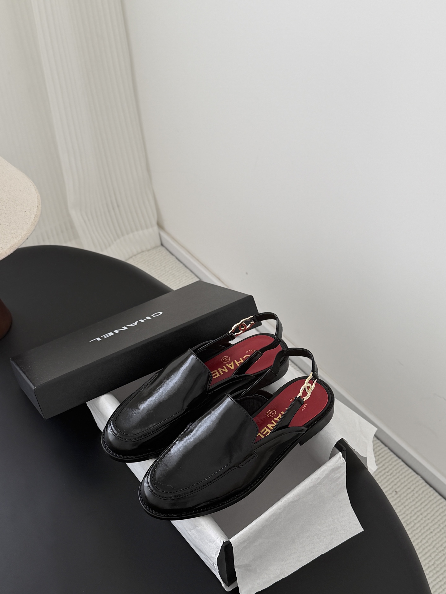 Chan 26ss slingback loafers