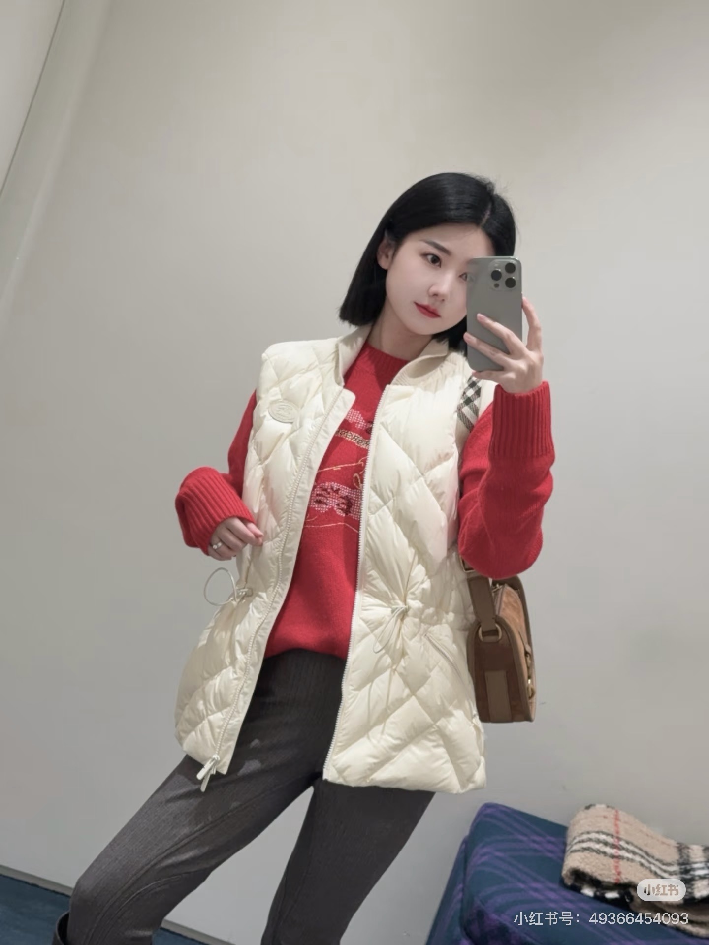 Bur 26fw padded vest jacket
