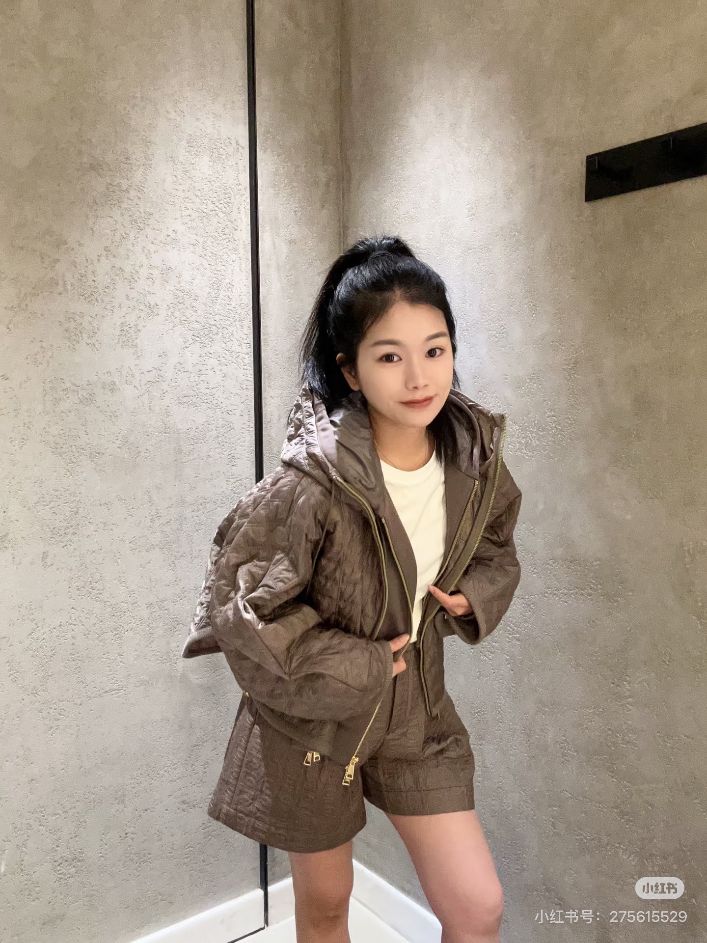 Monc 26fw hooded padded jacket