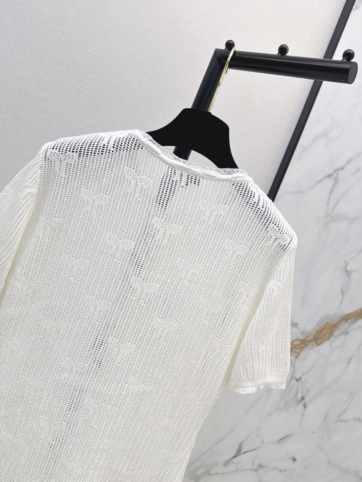 Chan 26ss jacquard knit dress