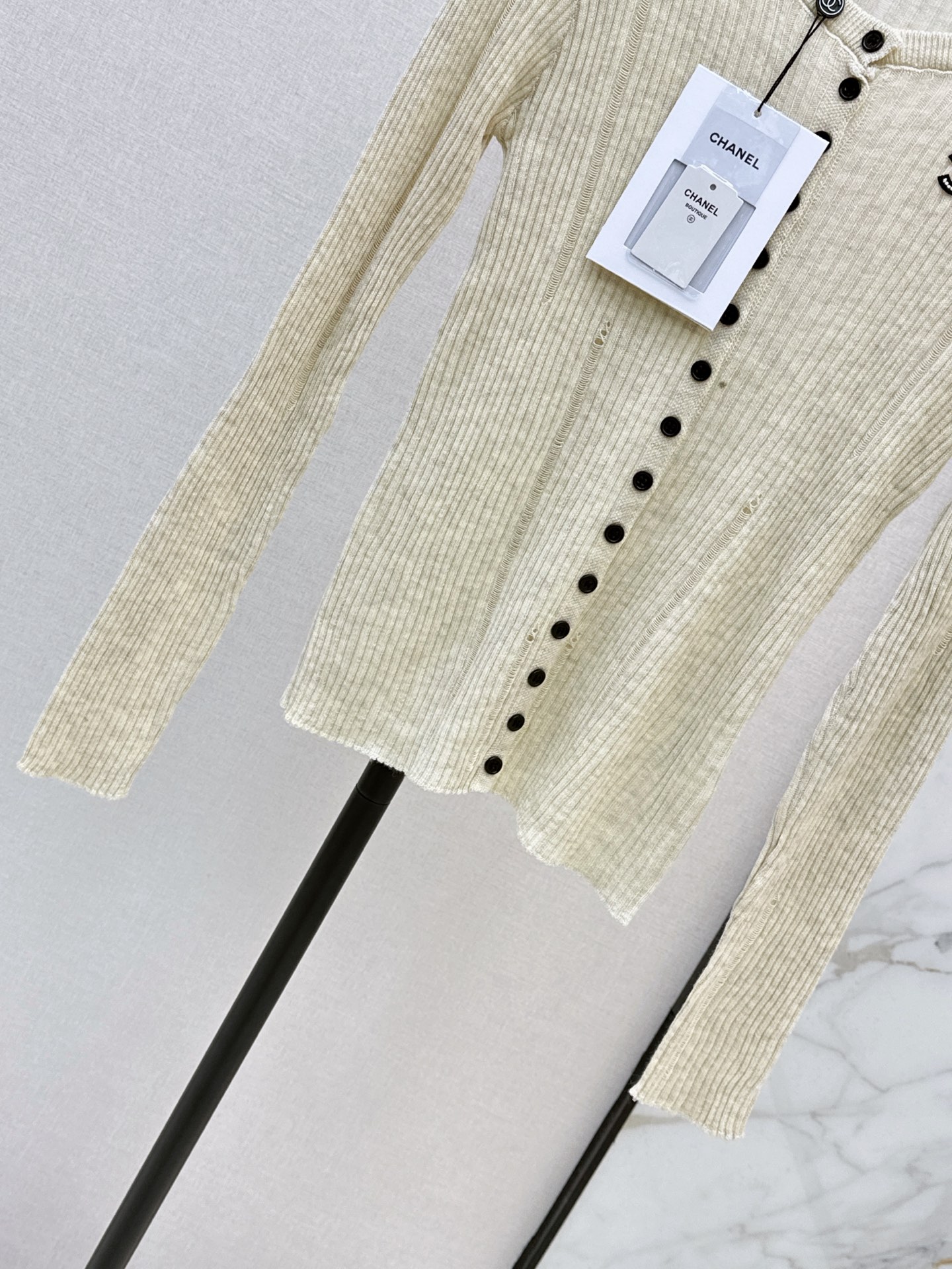 Chan 26fw stretch knit top