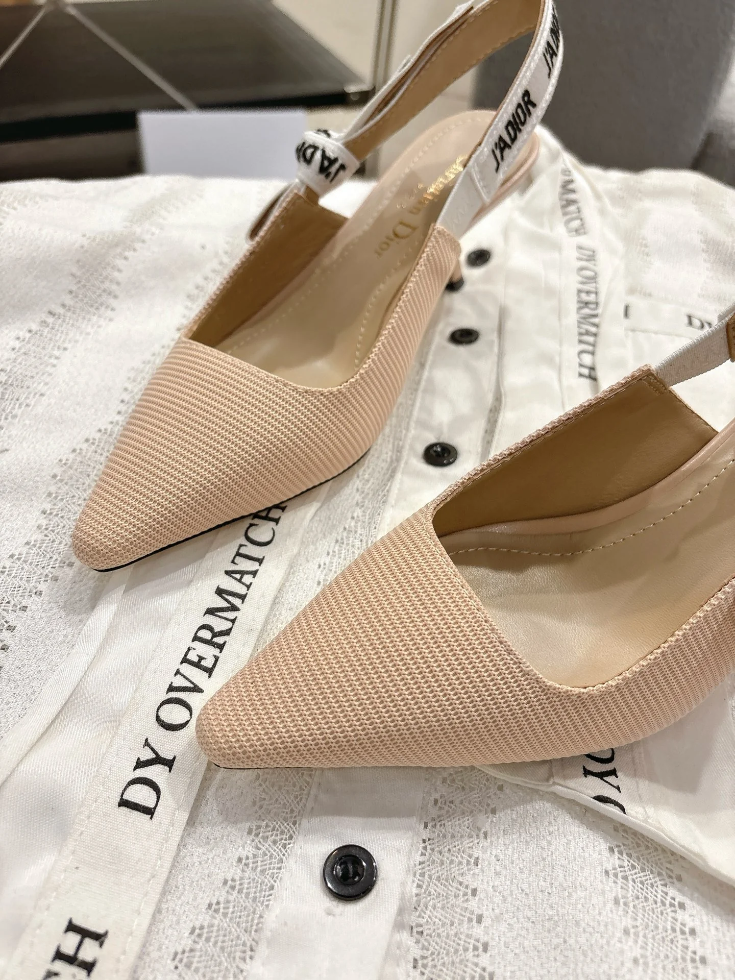 CD 25fw kitten slingback heels