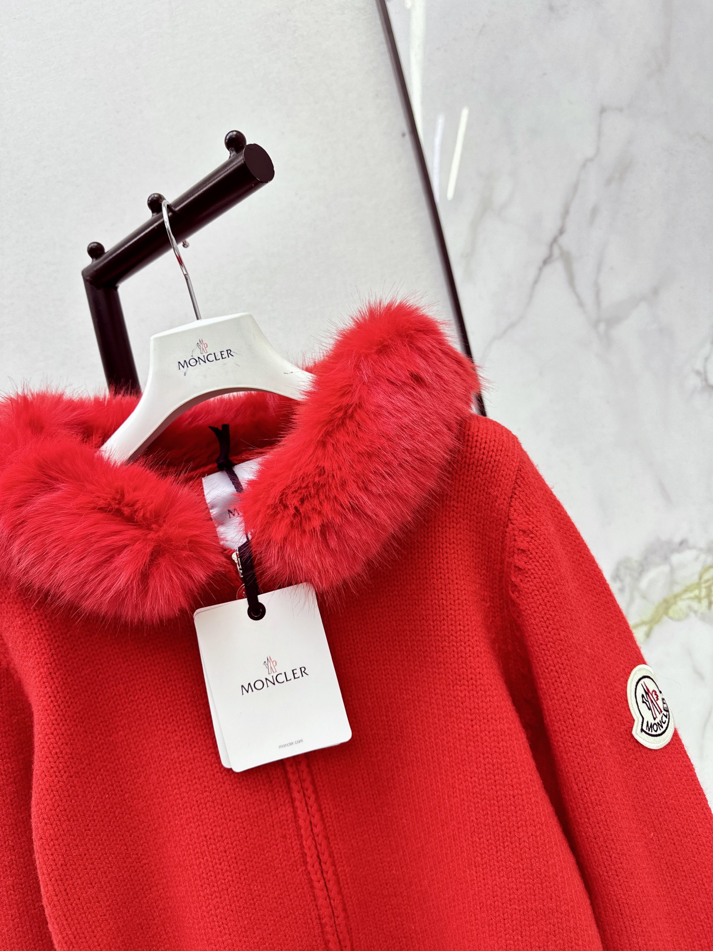 Monc 26fw hooded knit jacket
