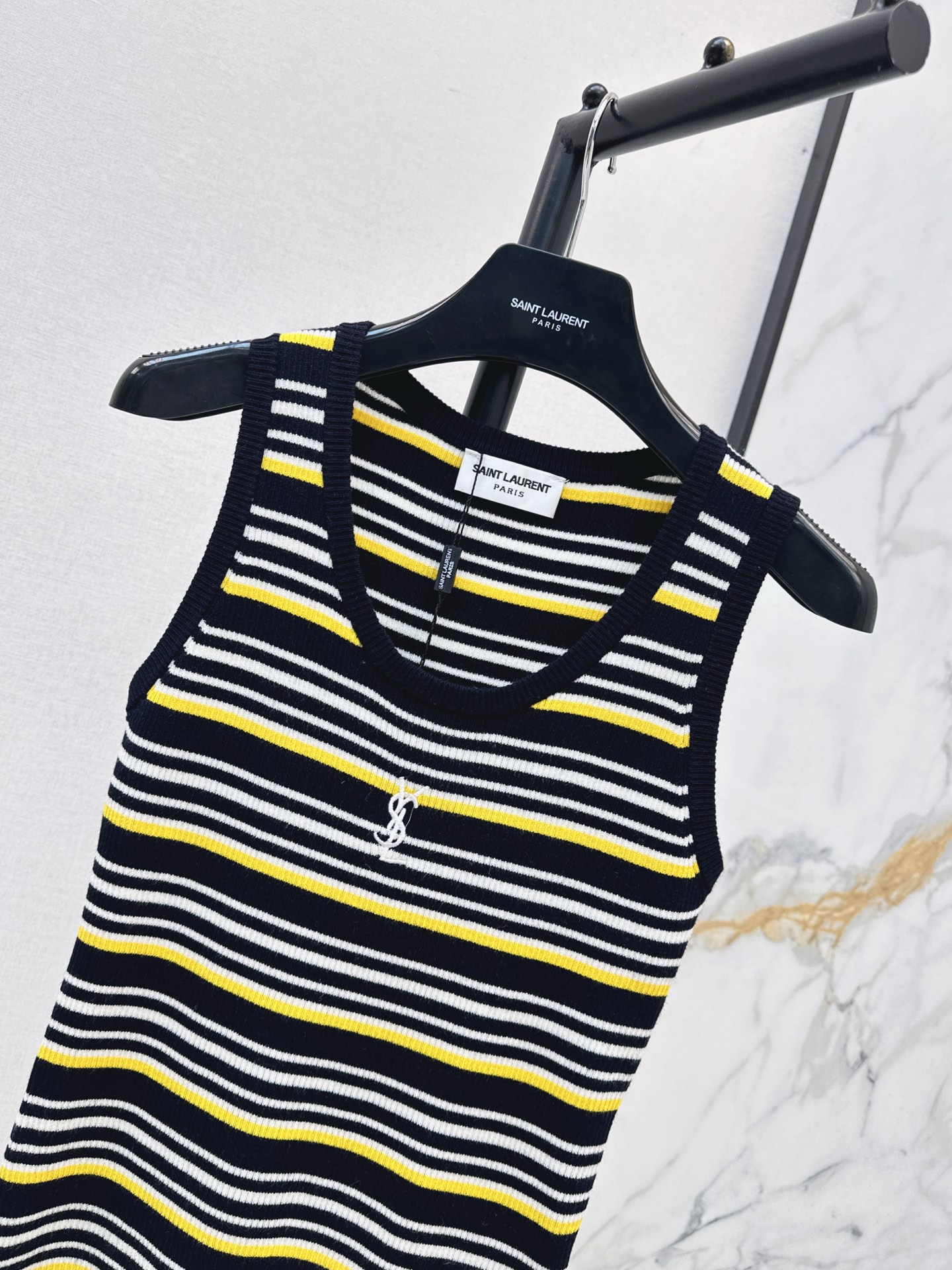 Sain 26fw stripe knit vest