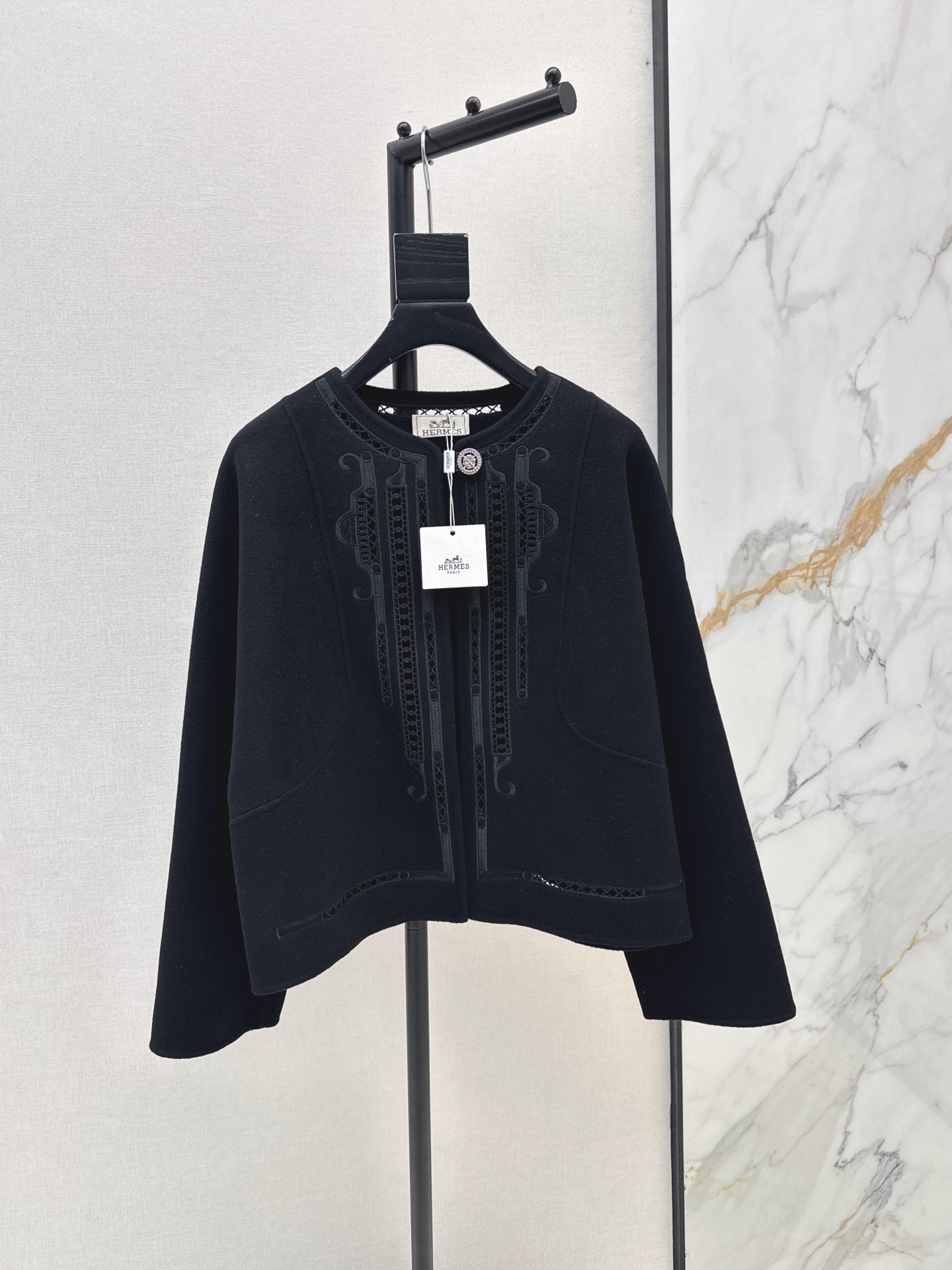Her 26fw embroidery woolen jacket