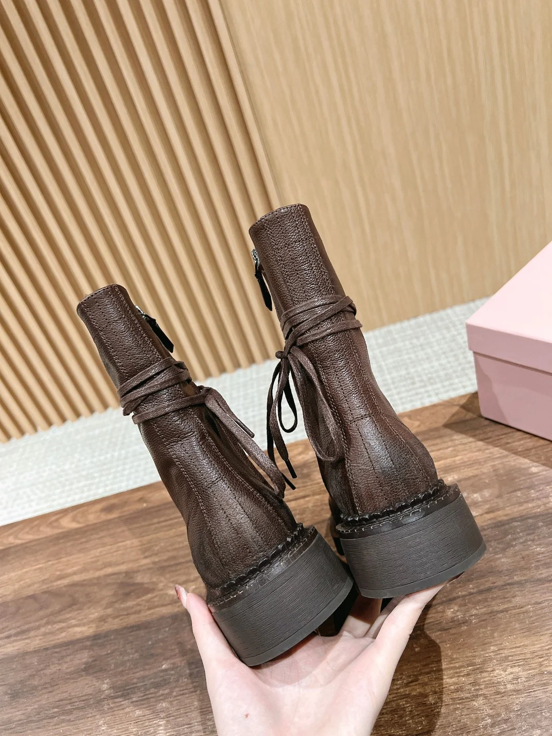 Miu 25fw combat boots