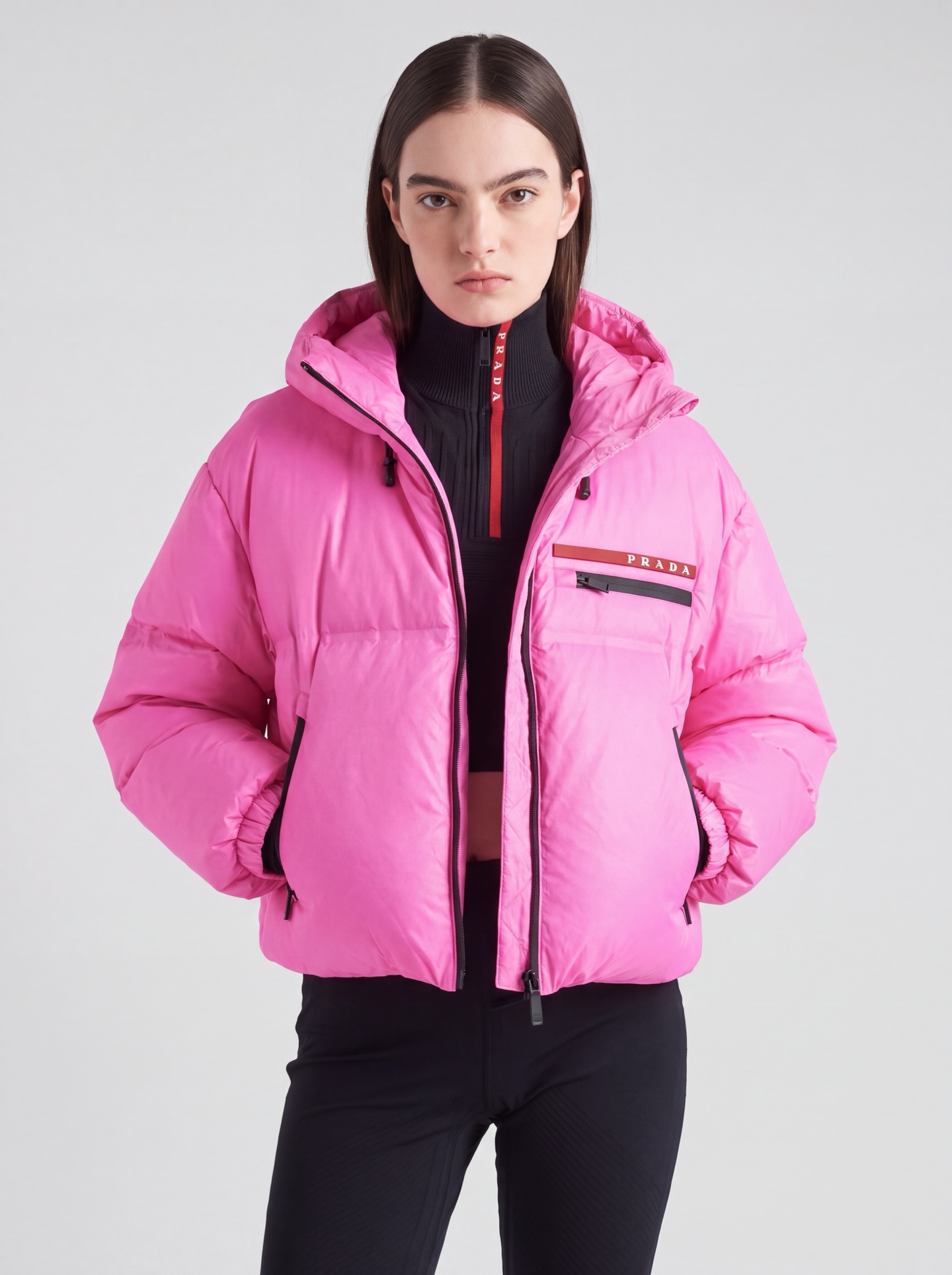 Pra 26fw hooded ski down jacket