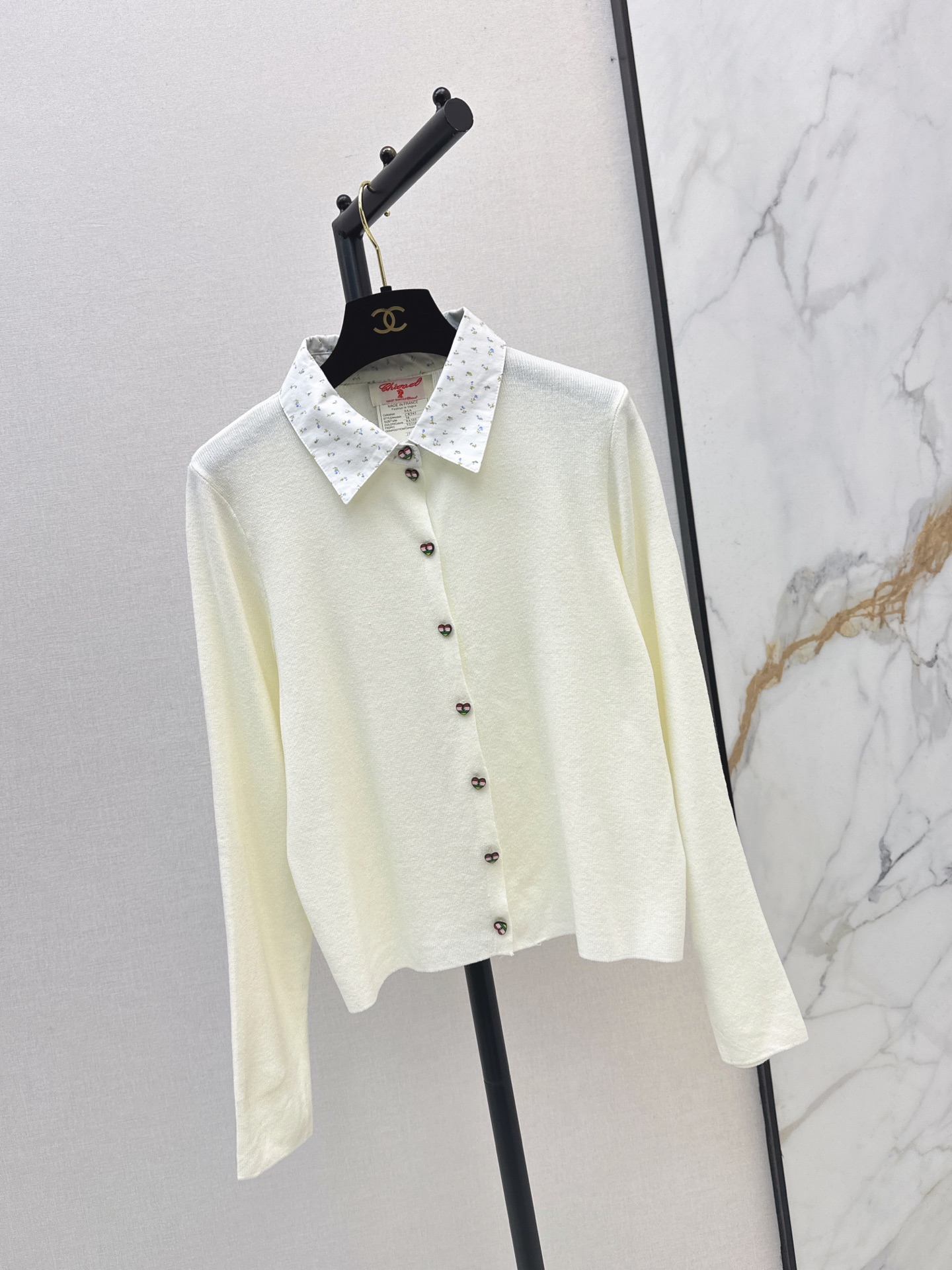 Chan 26fw 2in1 knit cardigan