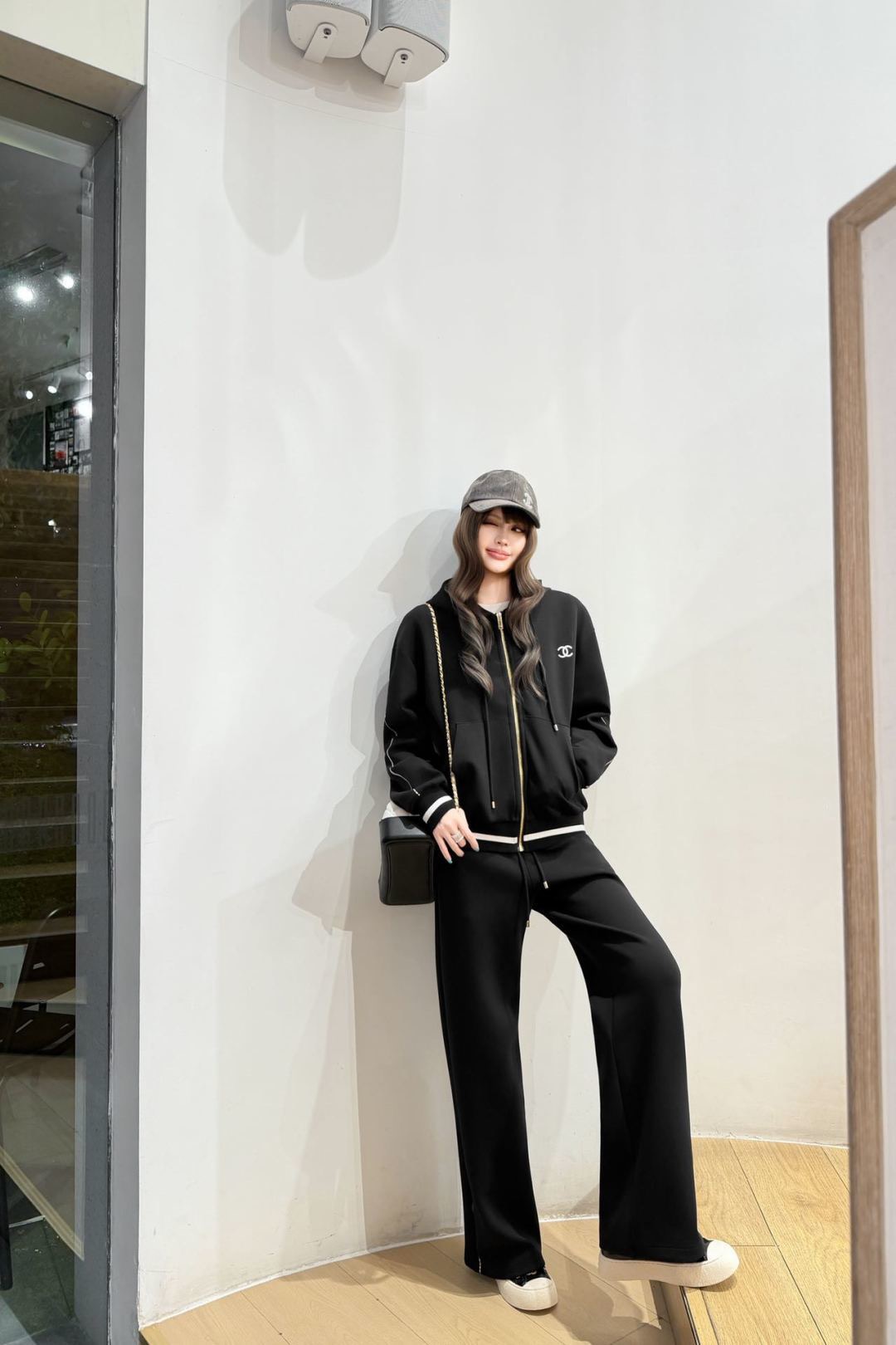 Chan 26fw hooded jacket pants sets
