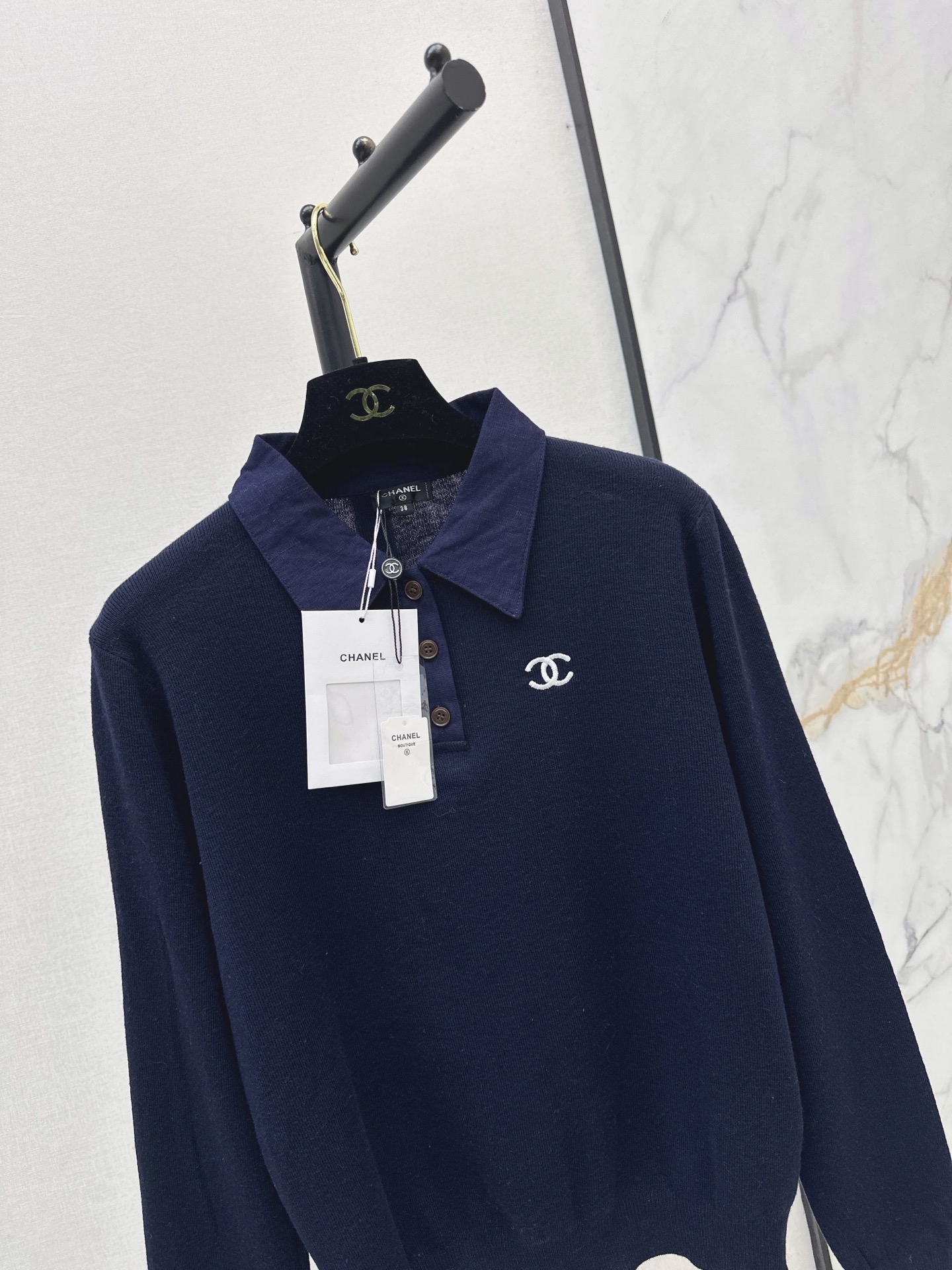 Chan 26fw polo knitwear