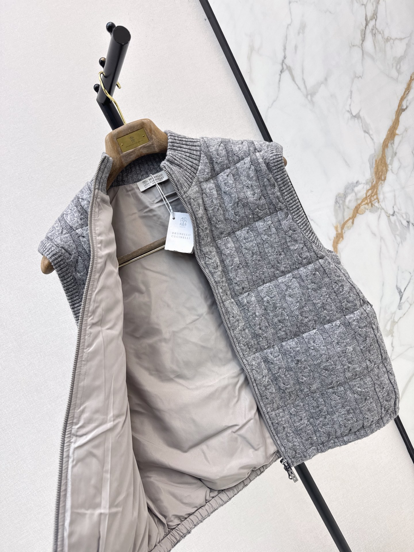 Brun 26fw knit down vest