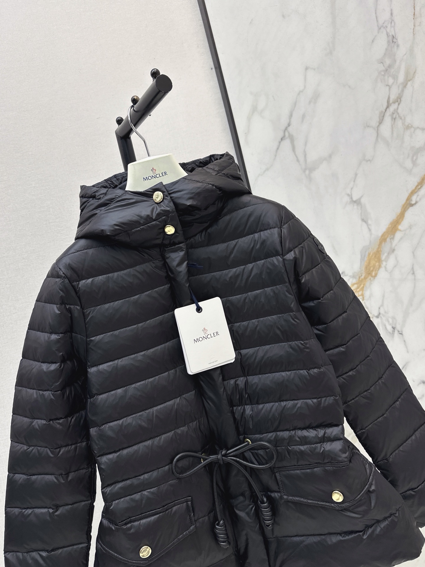 Monc 26fw Drawstring-Waist Puffer Jacket