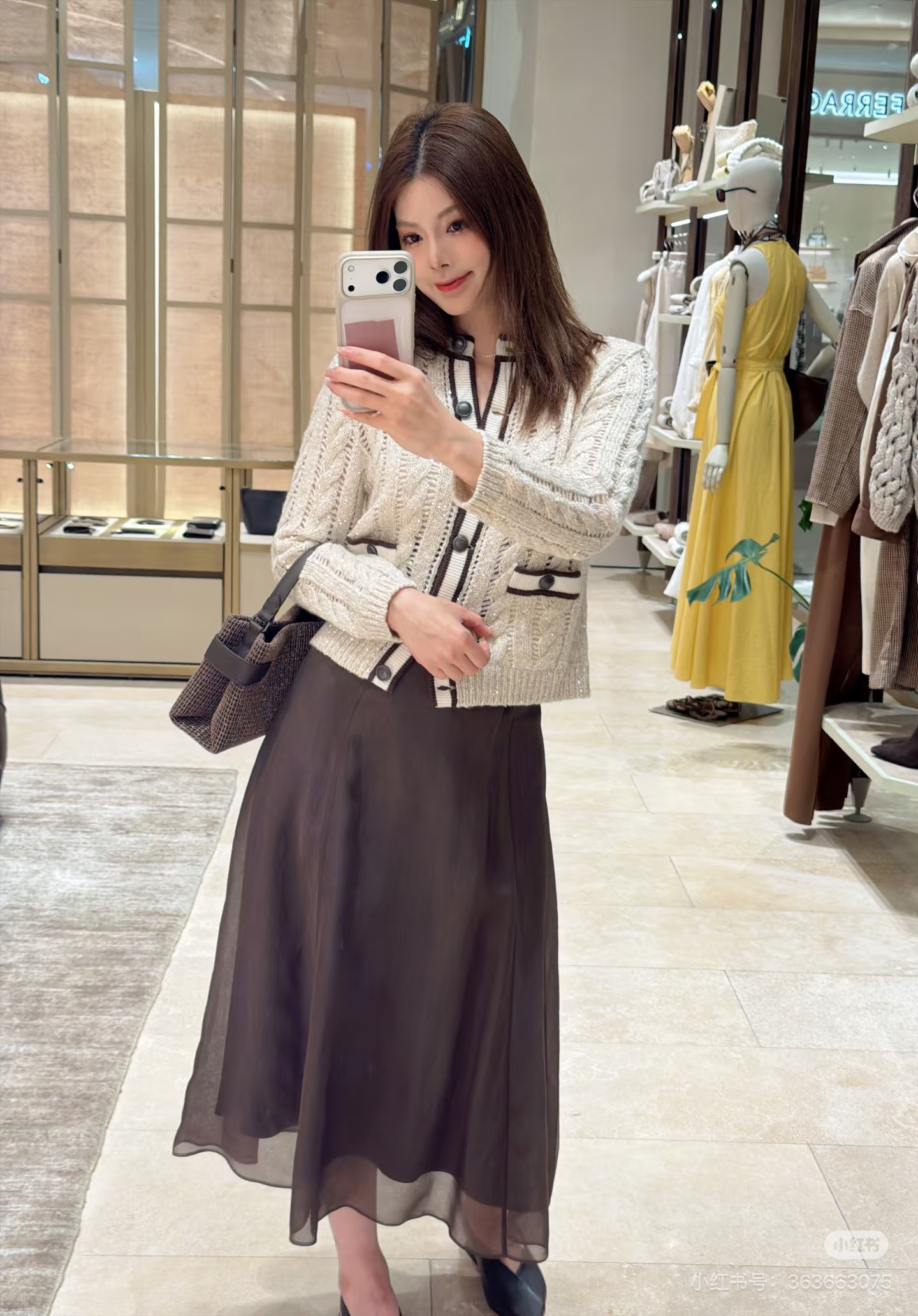 Brun 26fw knit cardigan