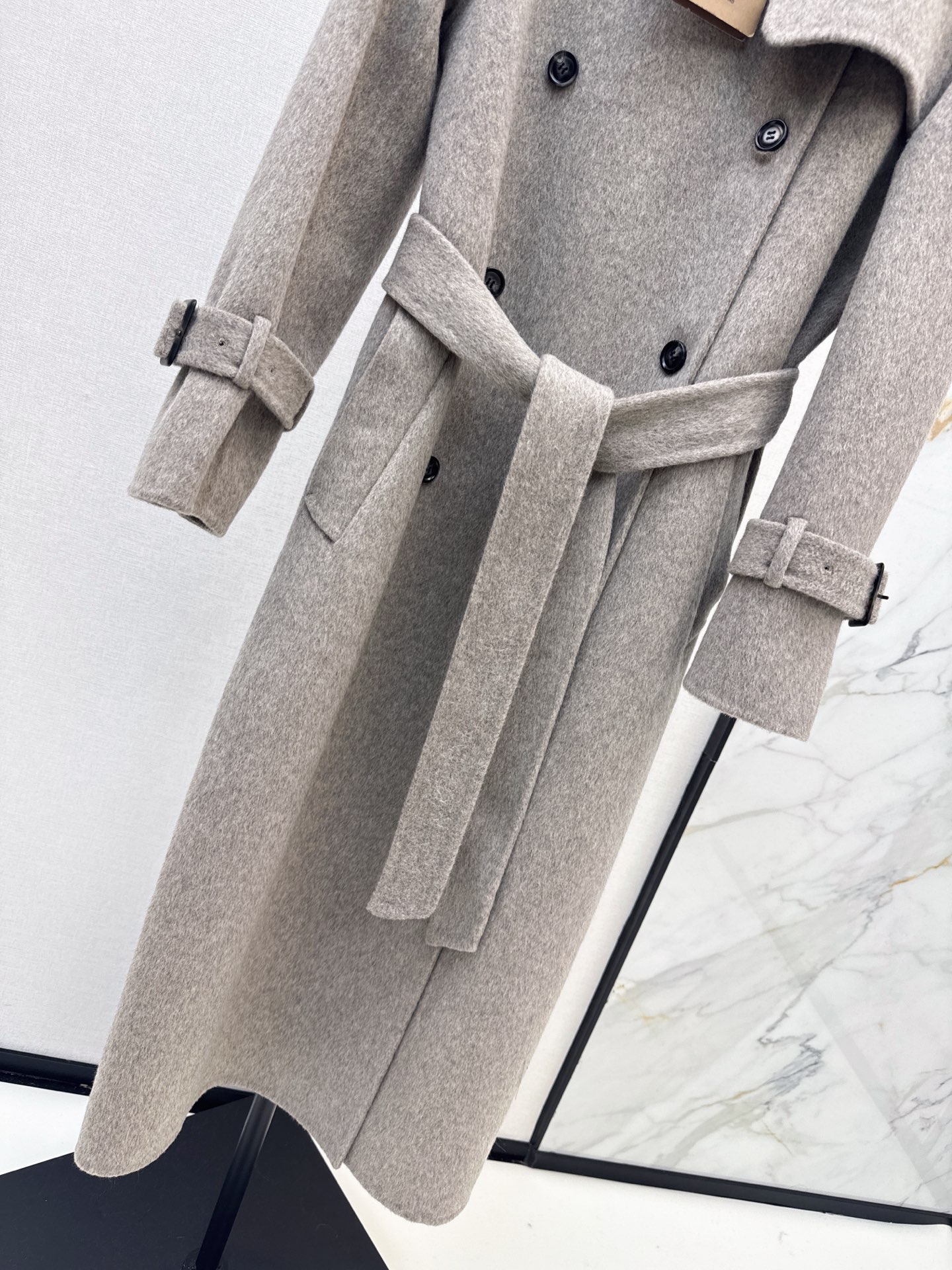 Brun 26fw woolen belted overcoats
