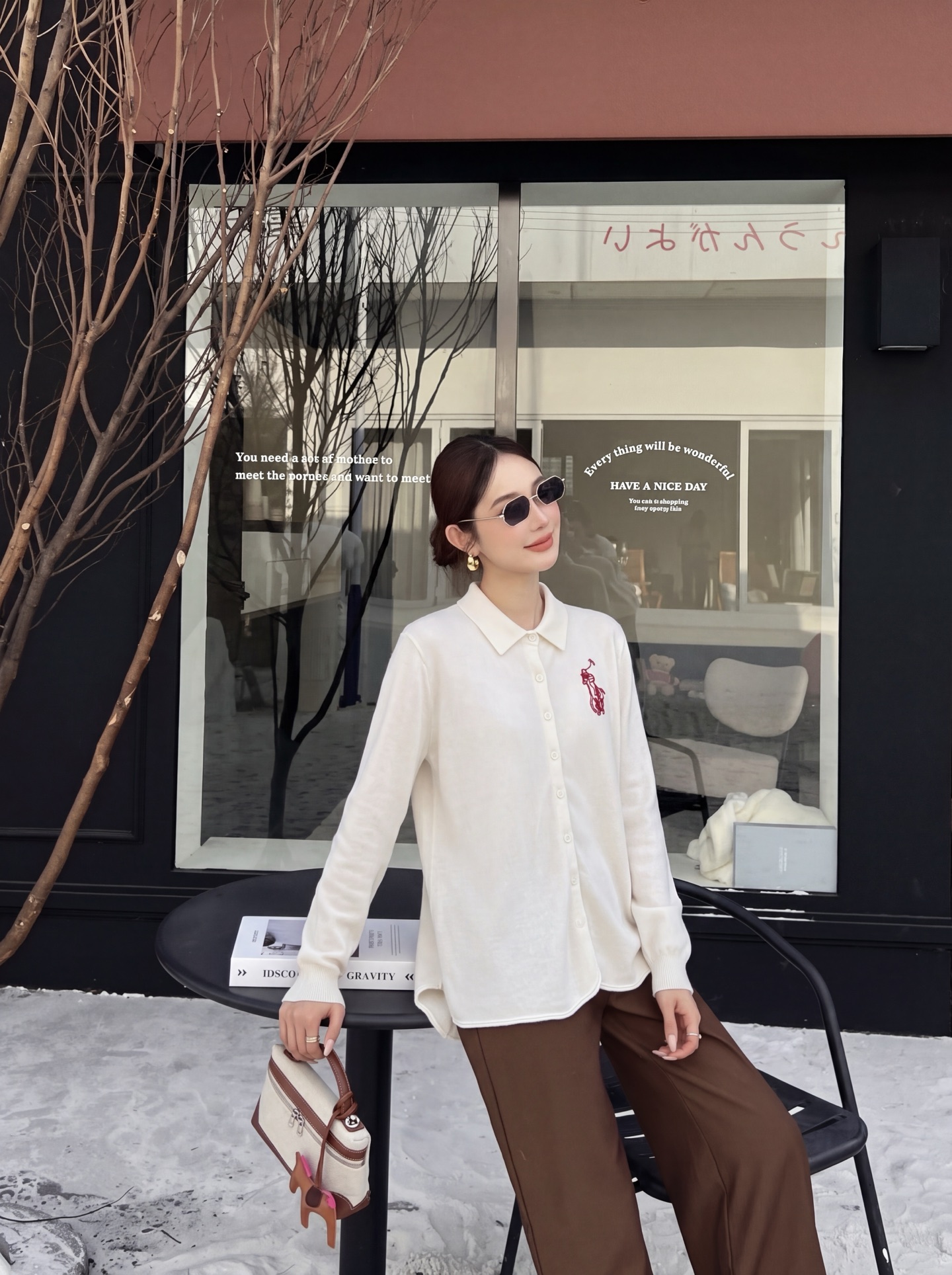 Ralp 26fw embroidery knitwear
