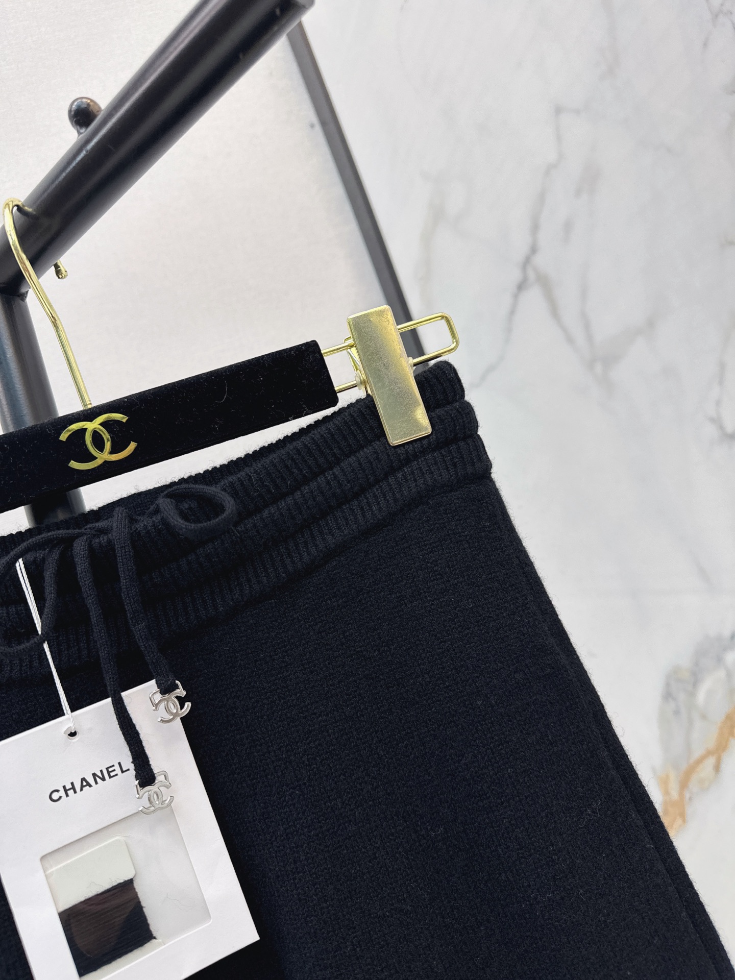 Chan 26fw cashmere straight-leg pants