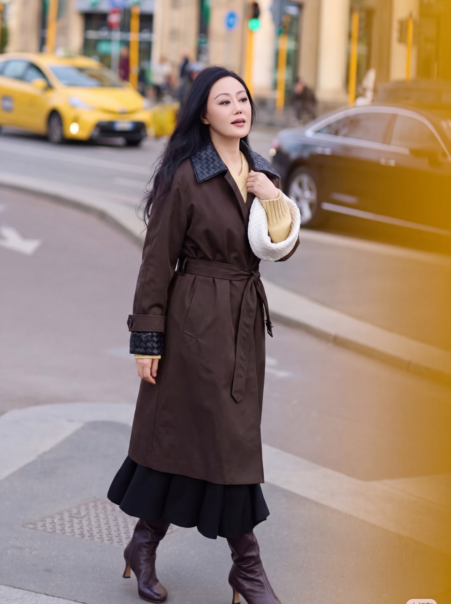 Bott 26fw woven collar trench coats