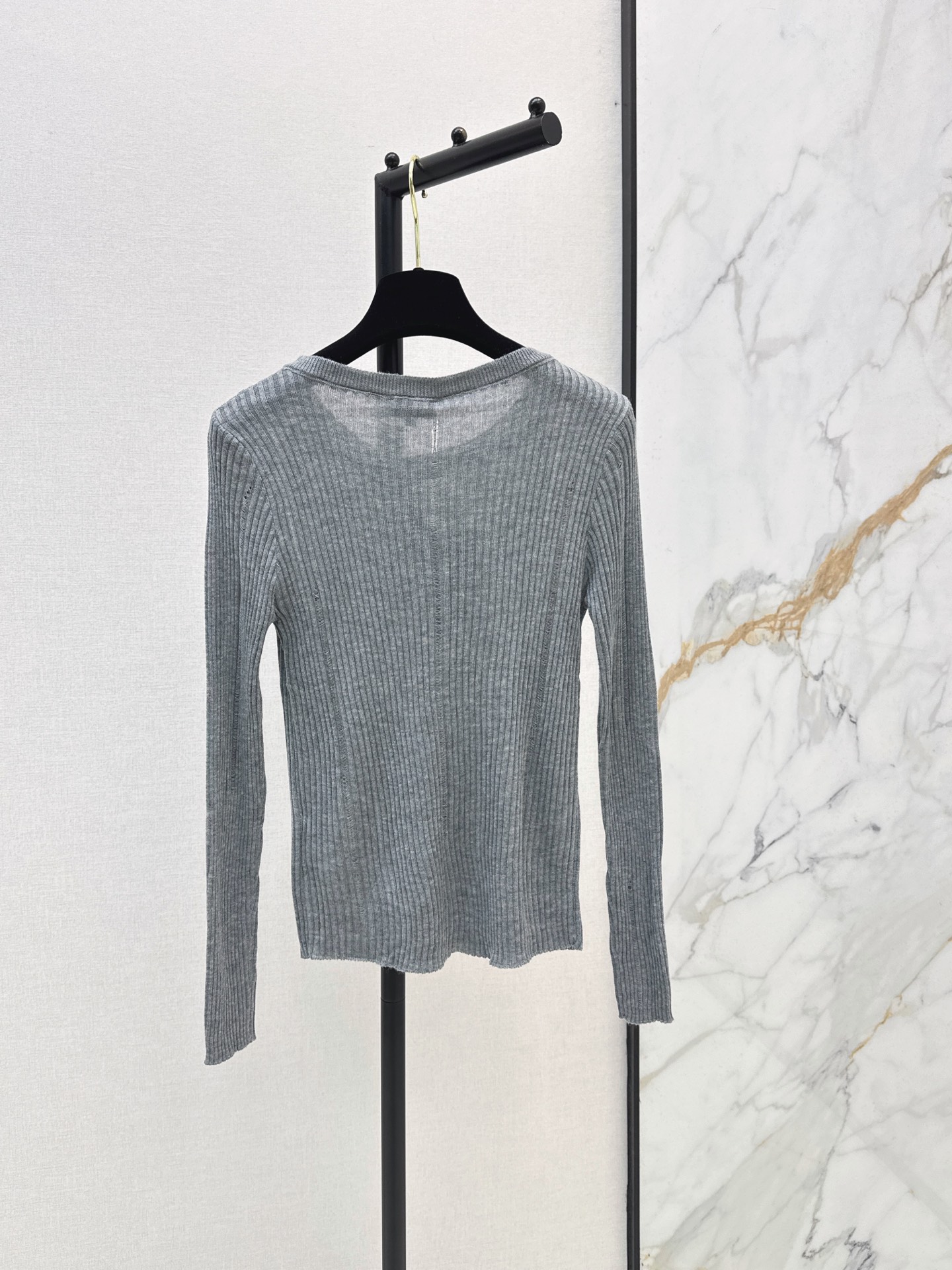 Chan 26fw stretch knit top