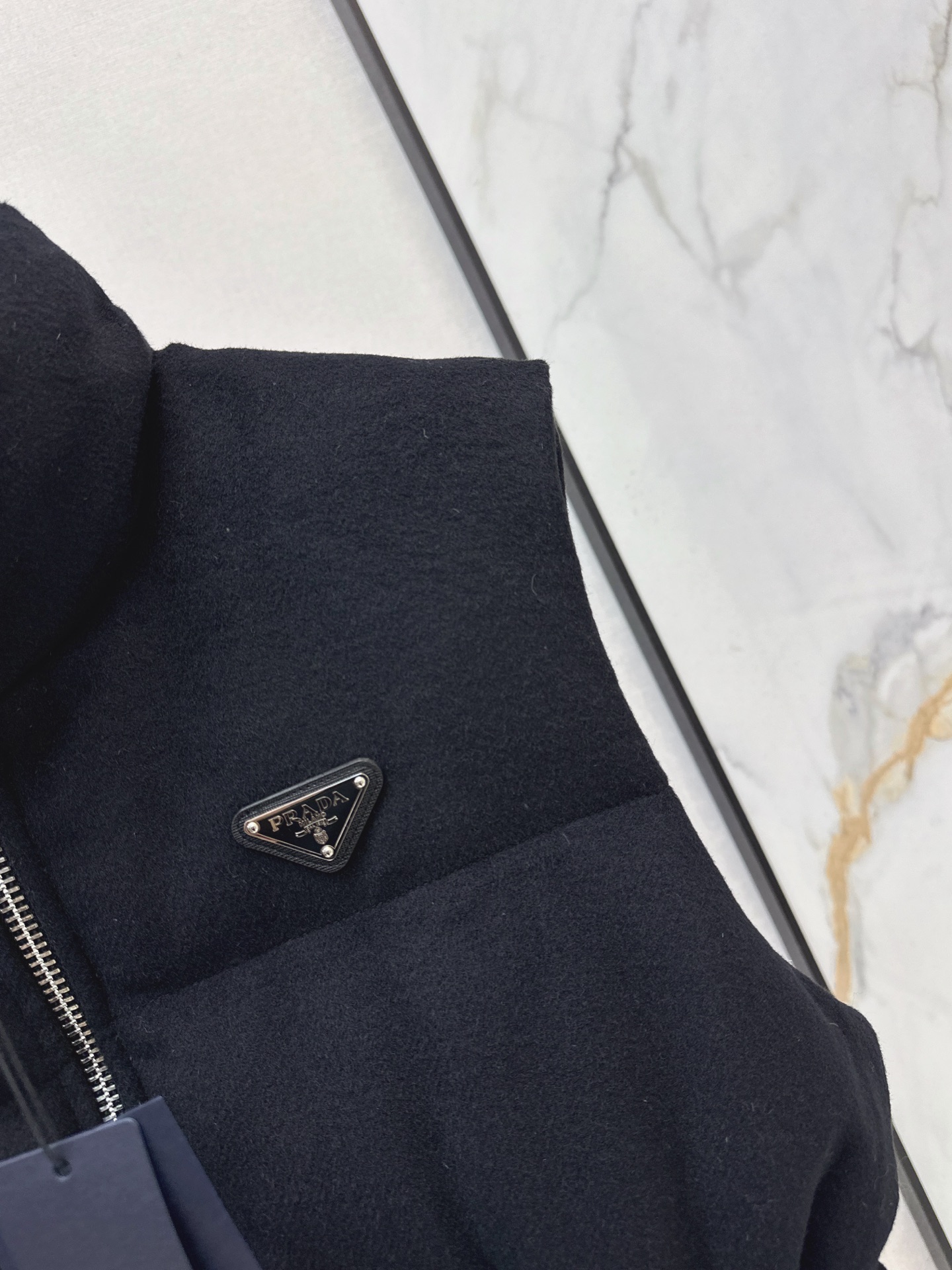 Pra 26fw woolen belted down vest