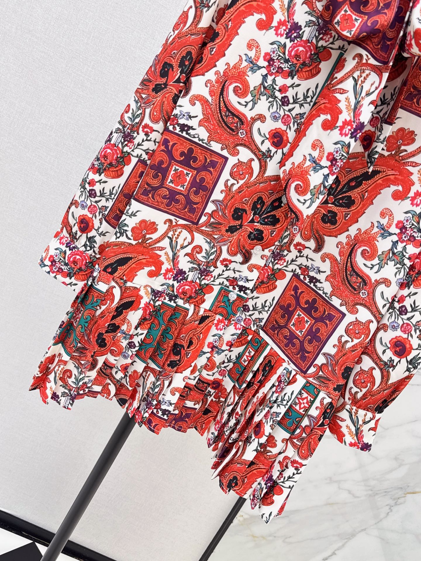 Loui 26fw print bow dress