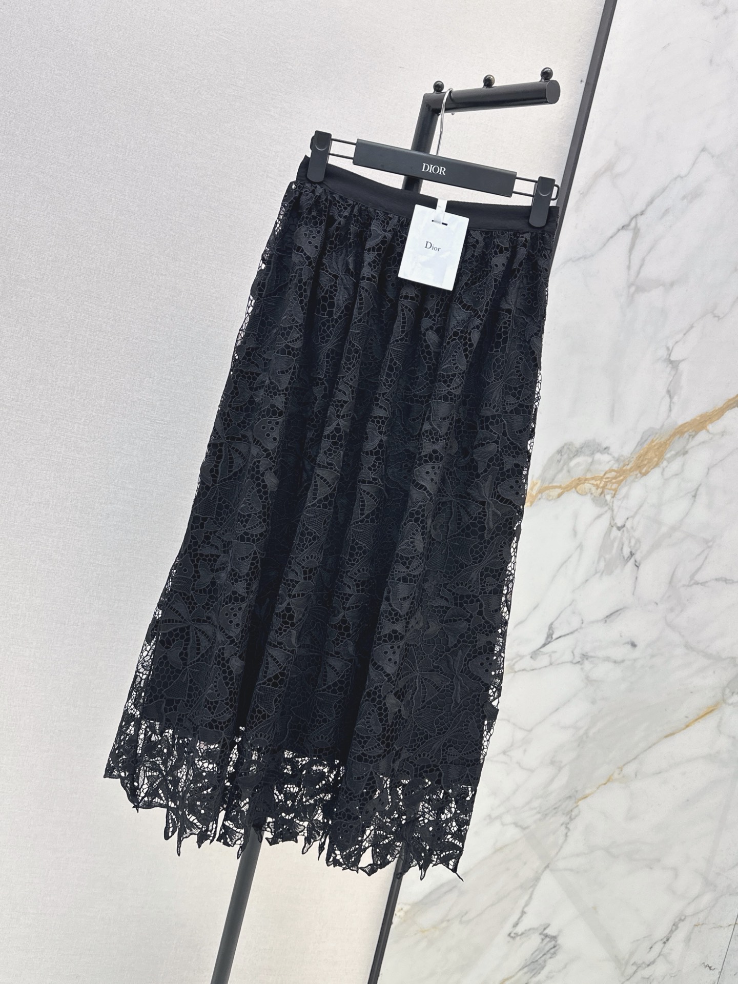 CD 26ss hollow bow embroidery skirt