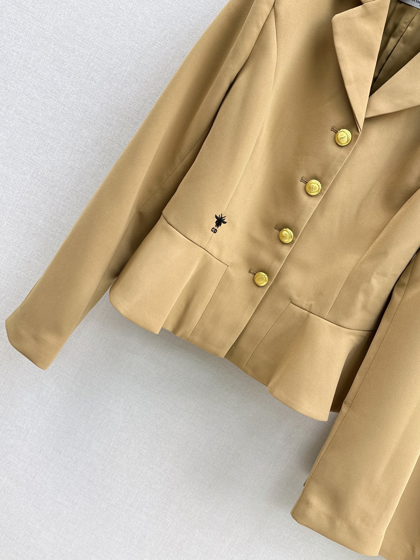 CD 26fw bee embroidery jacket A-lin skirt