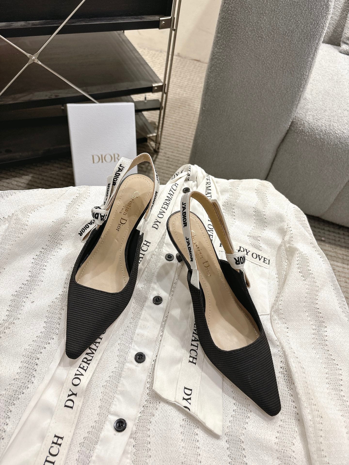 CD 25fw kitten slingback heels