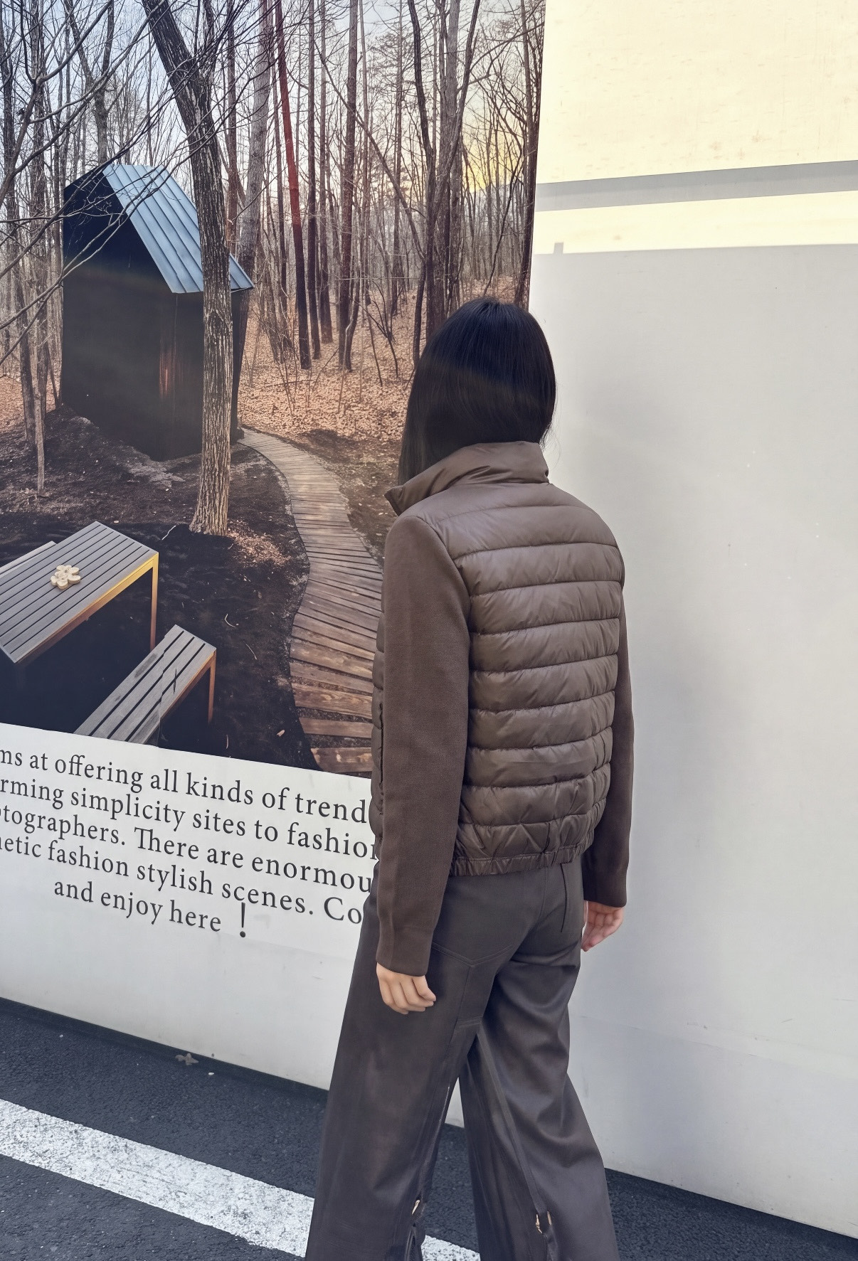 Bun 26fw knit contract down jacket