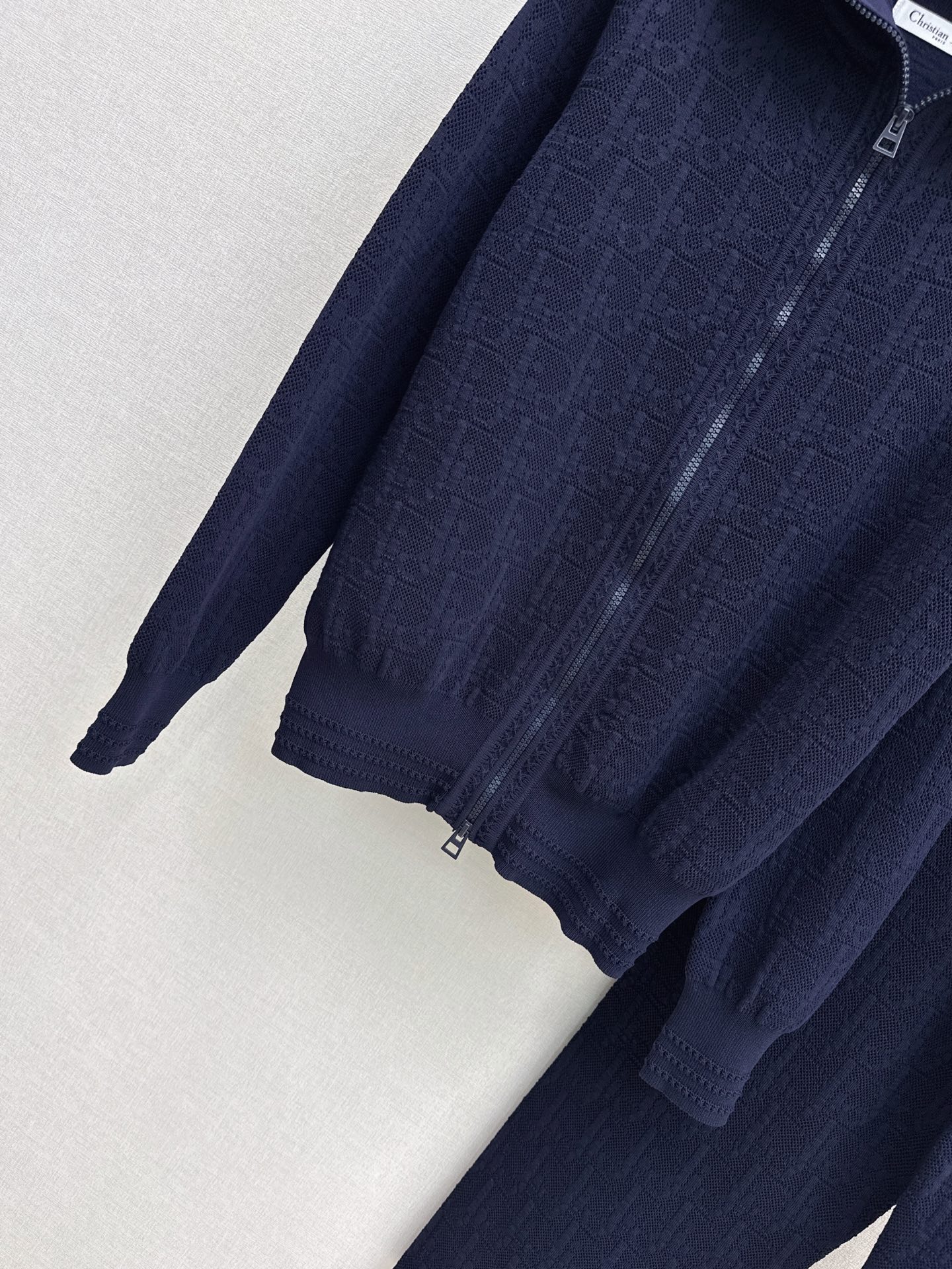 CD 26fw knit zipper jacket pants sets