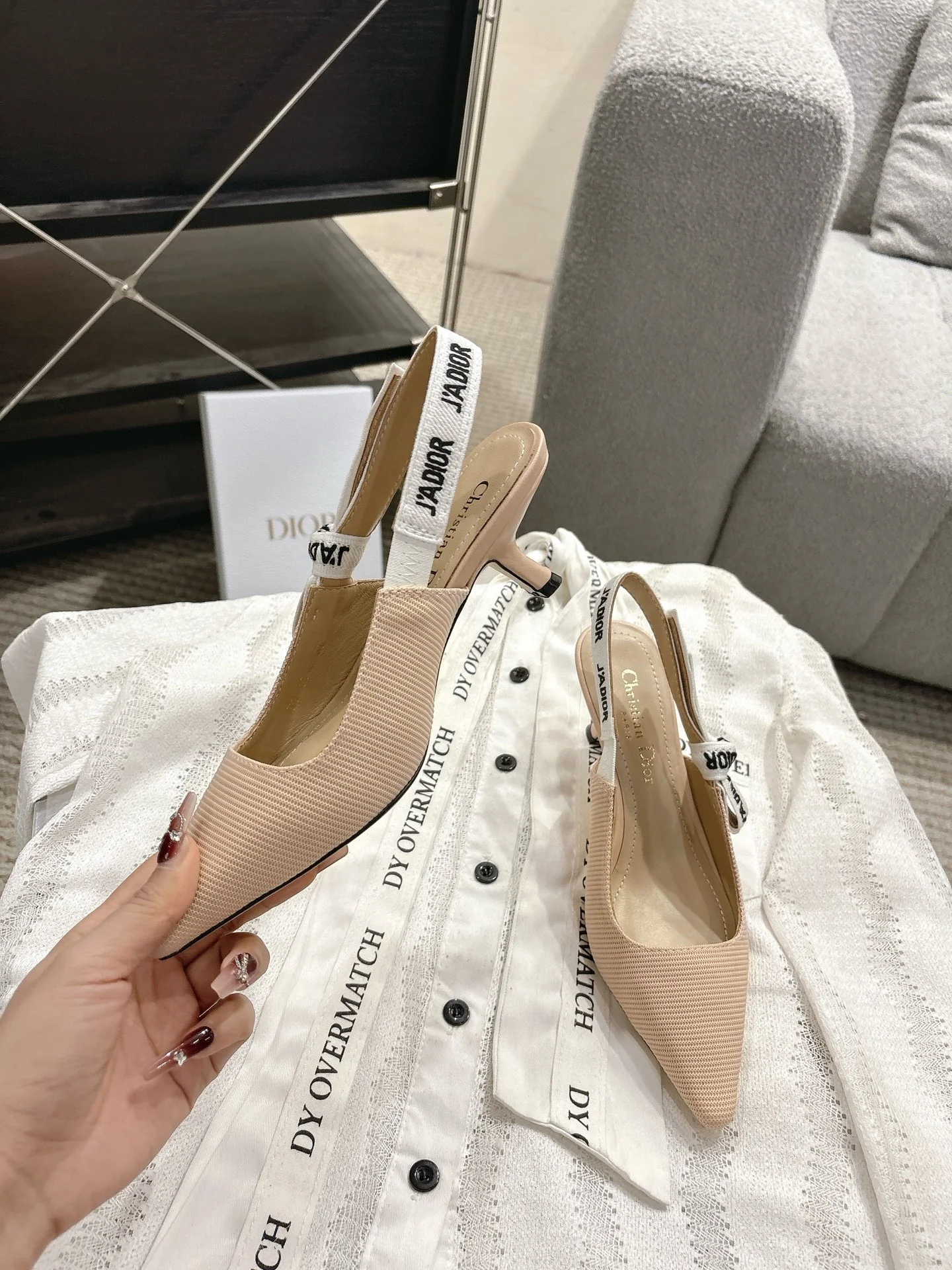 CD 25fw kitten slingback heels