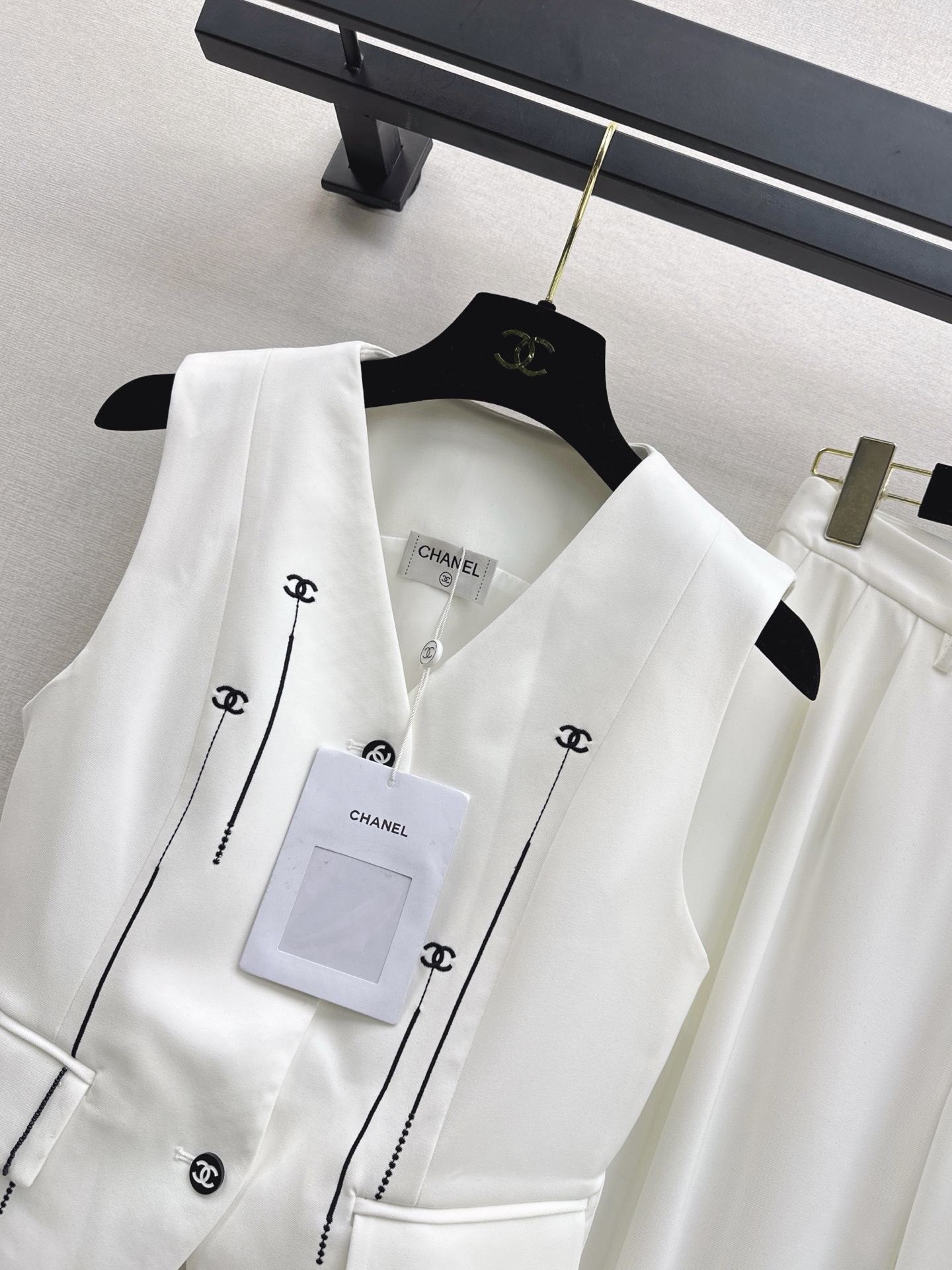 Chan 26fw vest pants sets