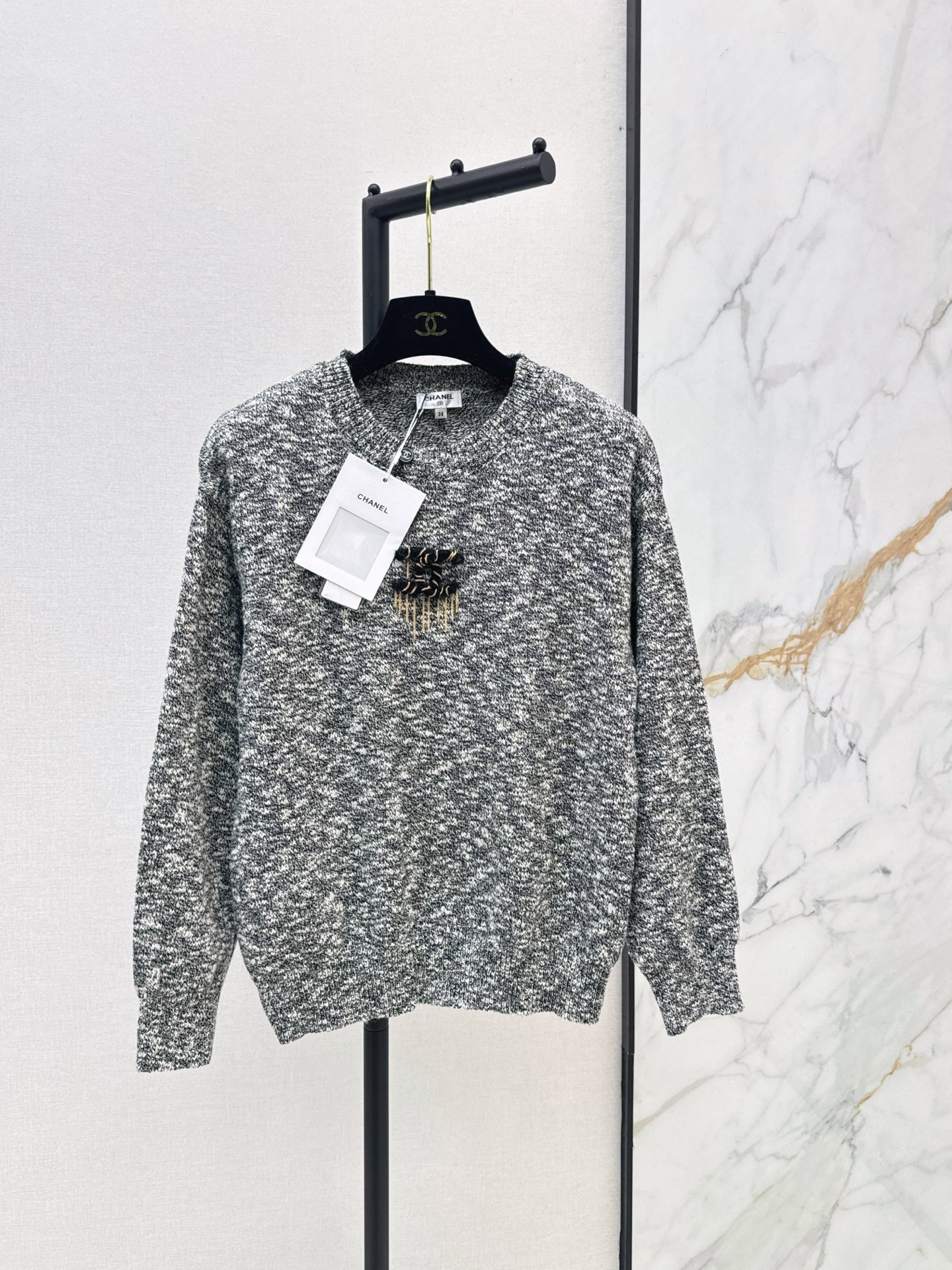 Chan 26fw embroidery sweater
