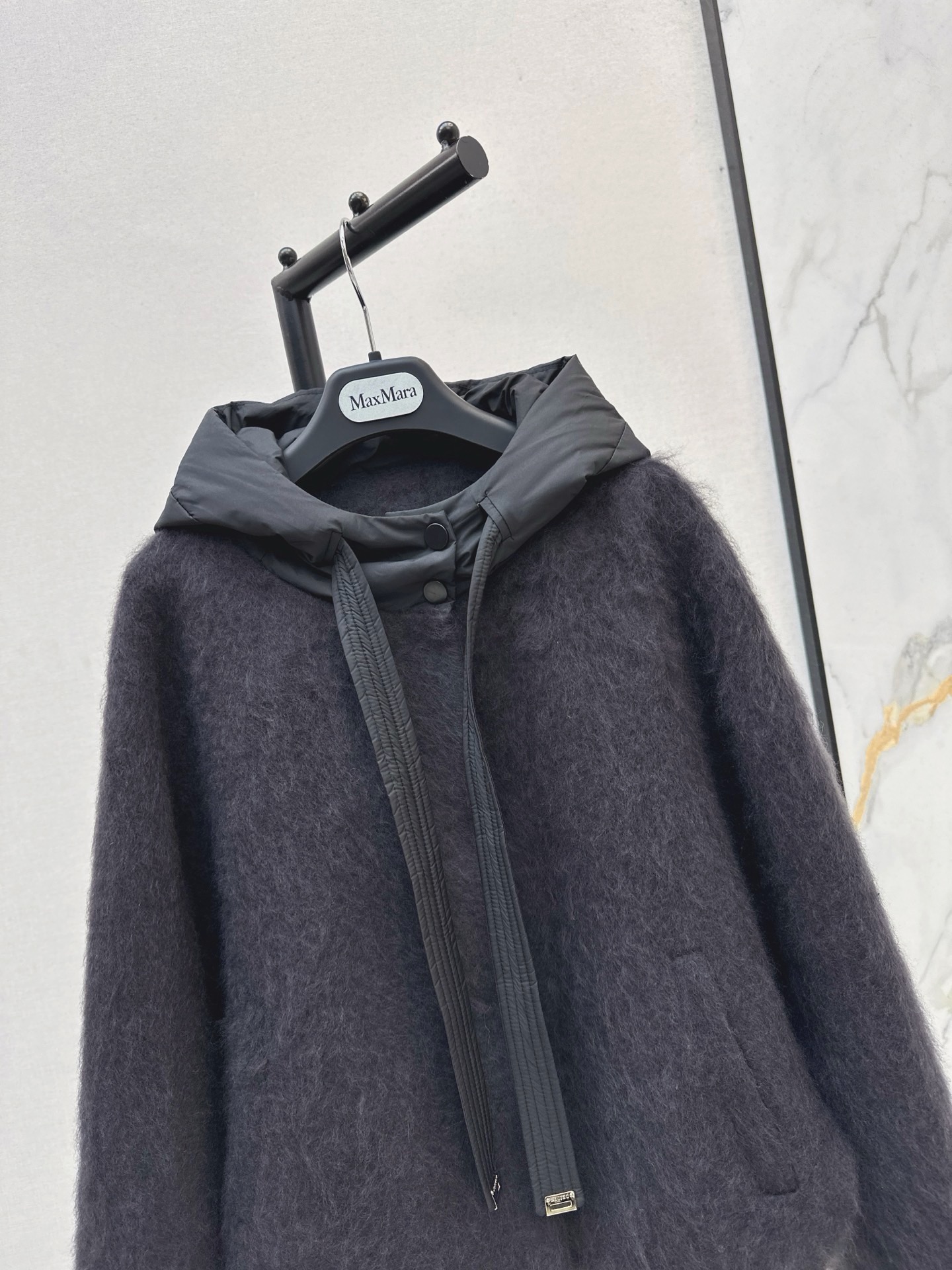 Max 26fw wool hooded jacket
