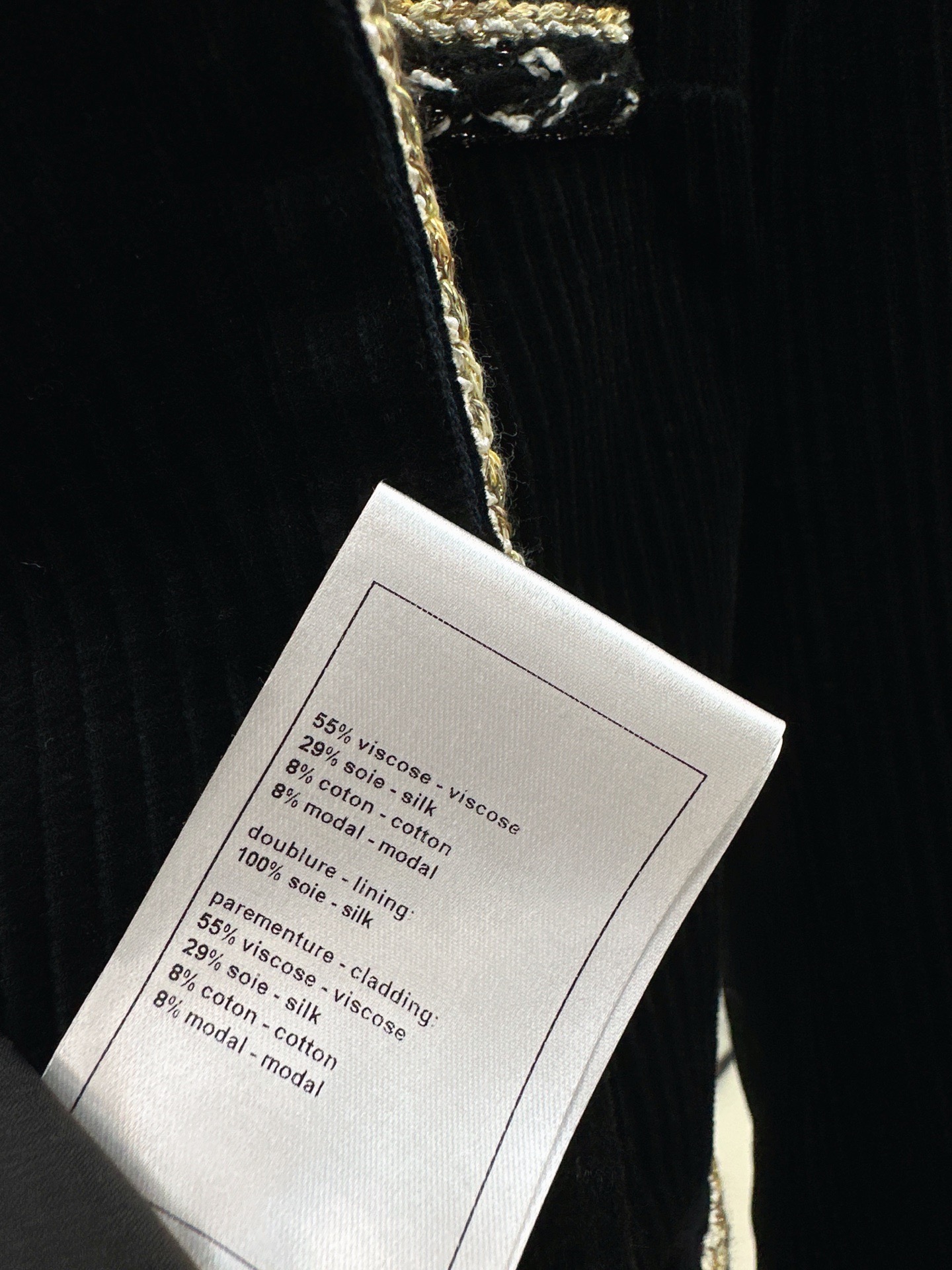 Chan 26fw velvet jacket